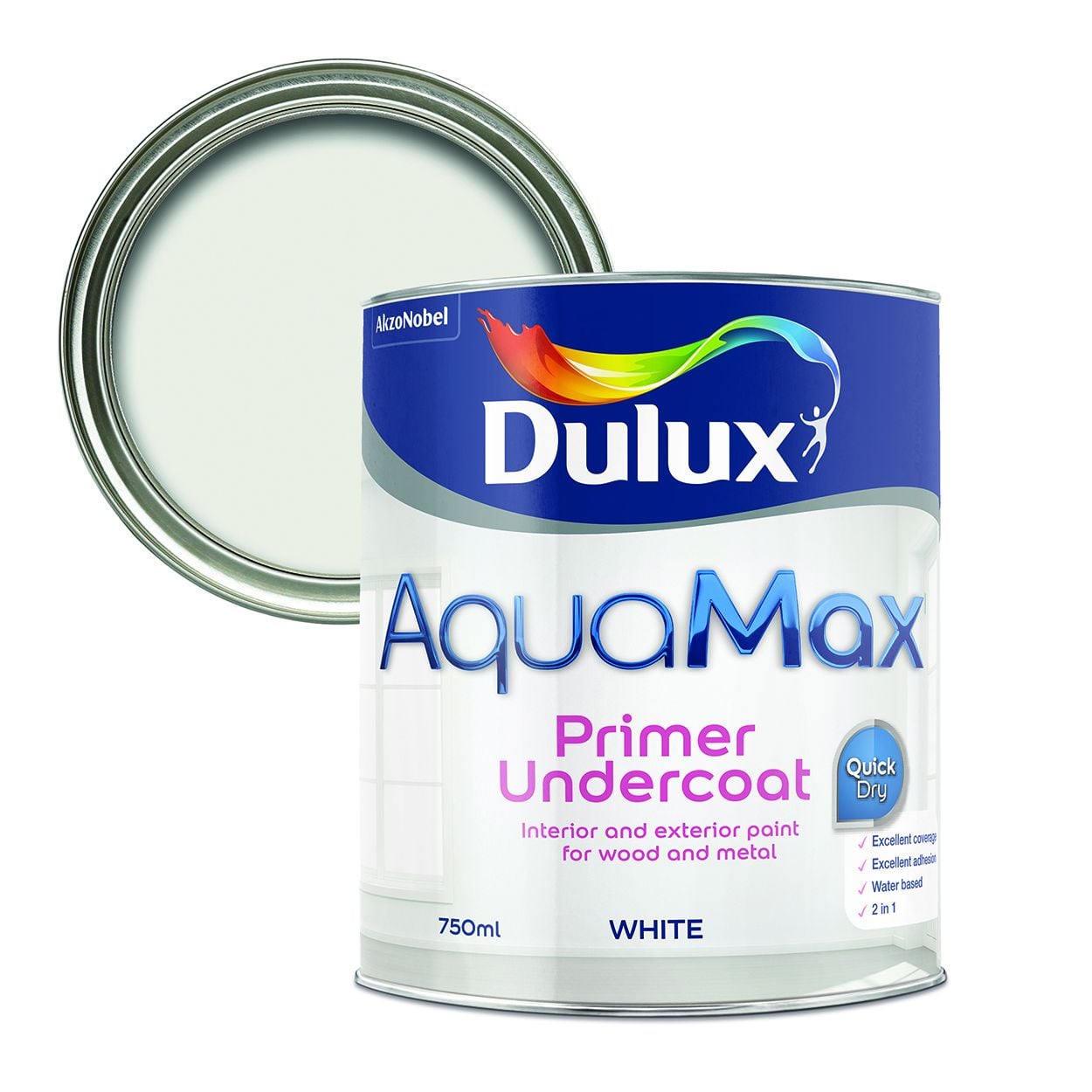 Dulux Aquamax Primer Undercoat White 750Ml