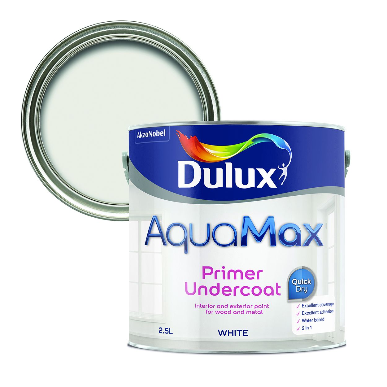 Dulux Aquamax Primer Undercoat White 2.5L