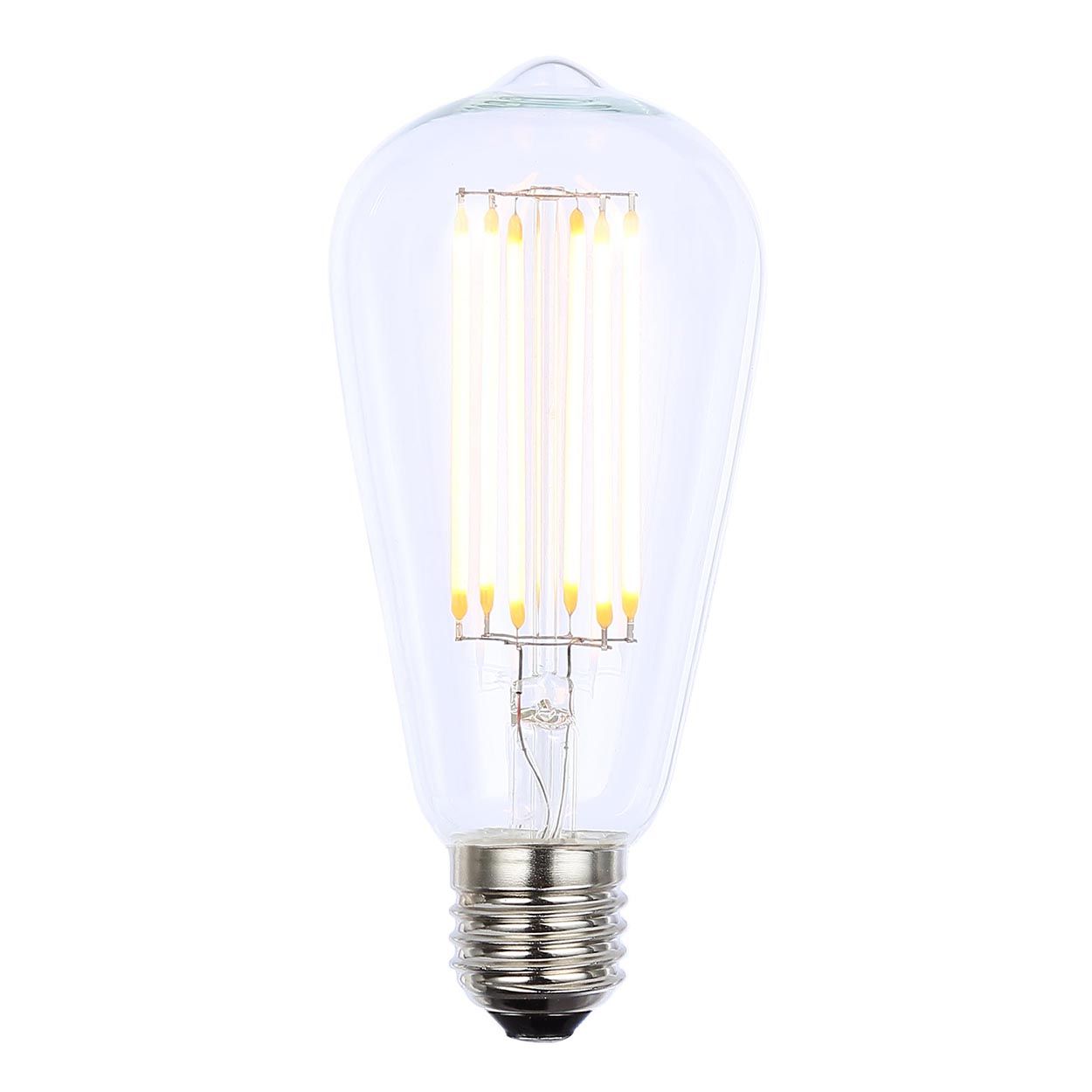 St64 6W E27 Led Filament Lamp Clear