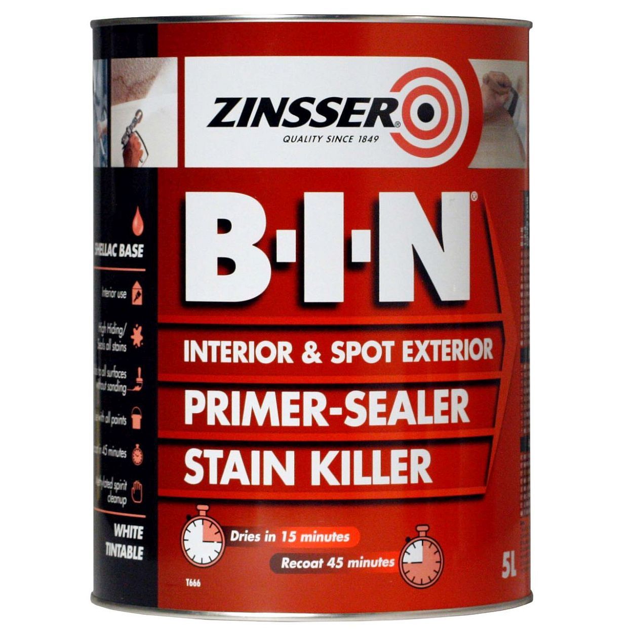 Zinsser B-I-N Primer Sealer 5L