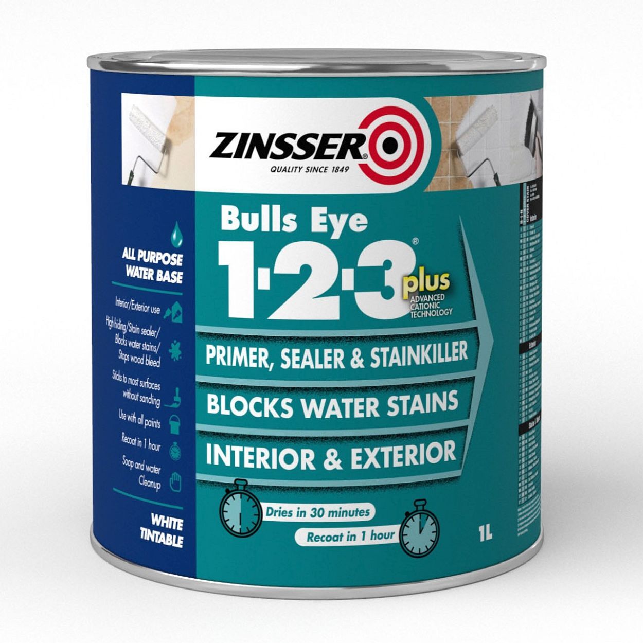 Zinsser Bulls Eye 1-2-3 Plus 1L