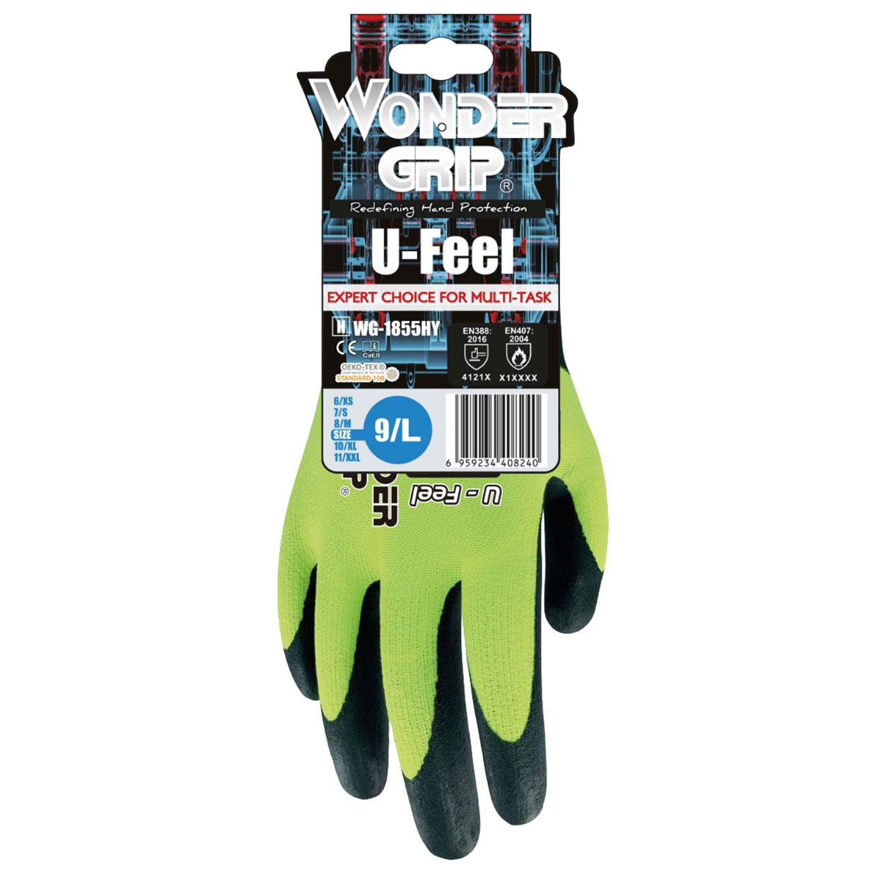 Wondergrip - U Feel Large Gloves