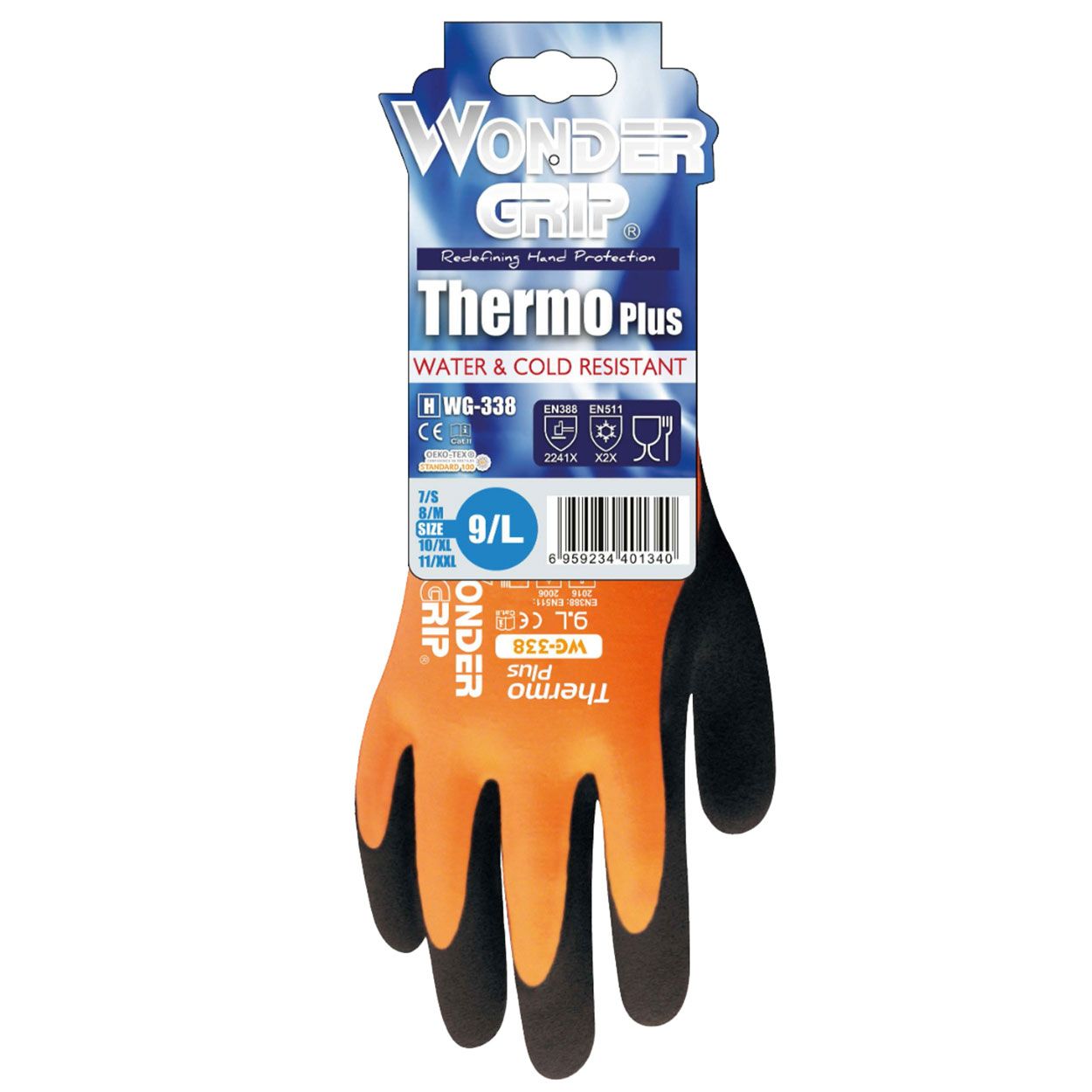 Wondergrip - Thermo Plus Size L Gloves