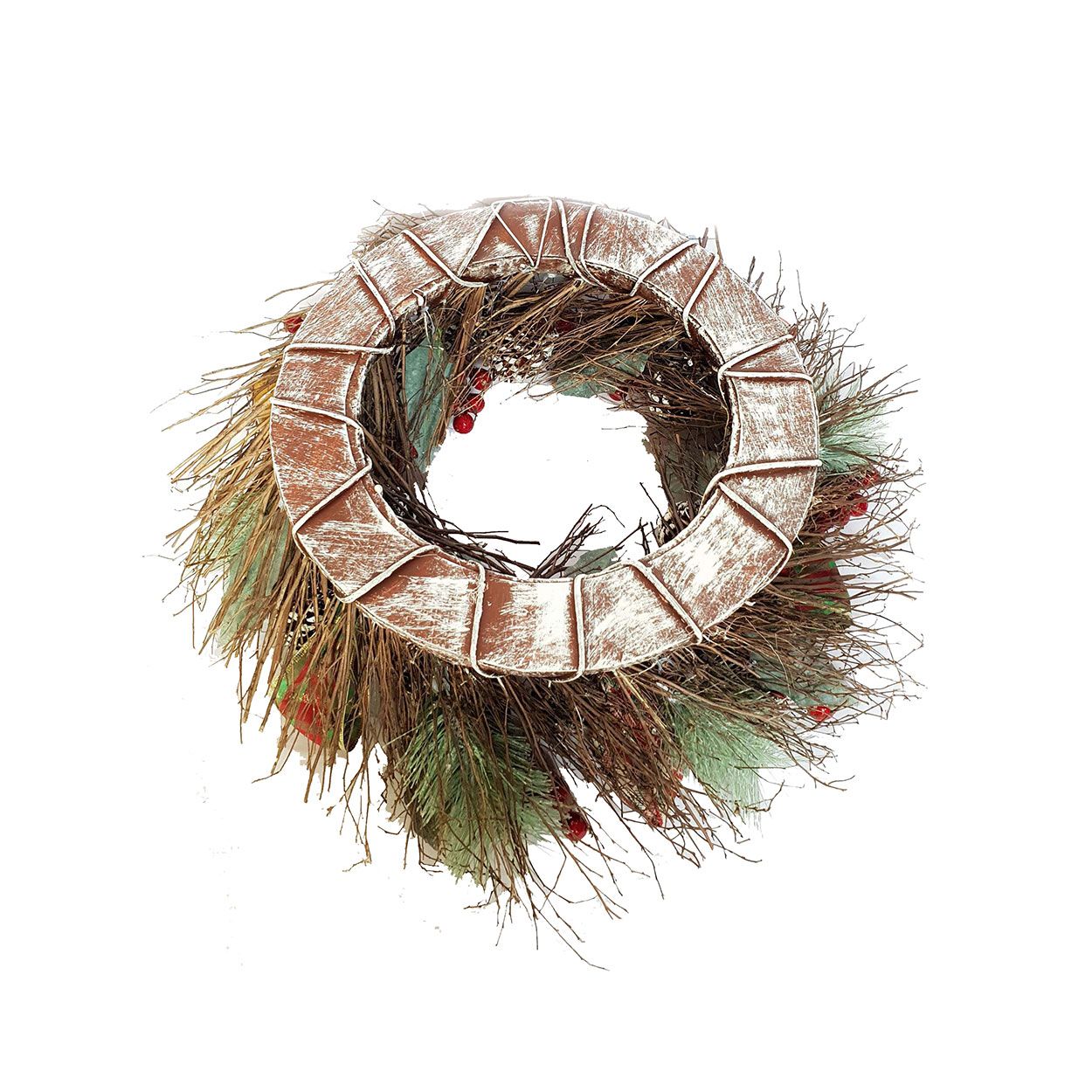 Wreath with Berries Red 53cm