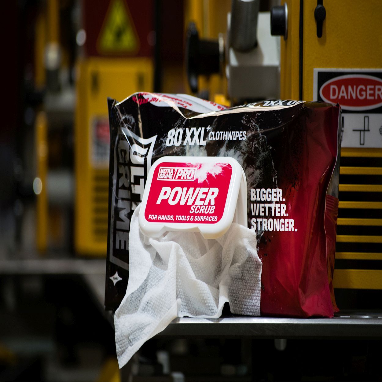 Ultragrime Pro Power Scrub Xxl+ Clothwipes 80 Pack