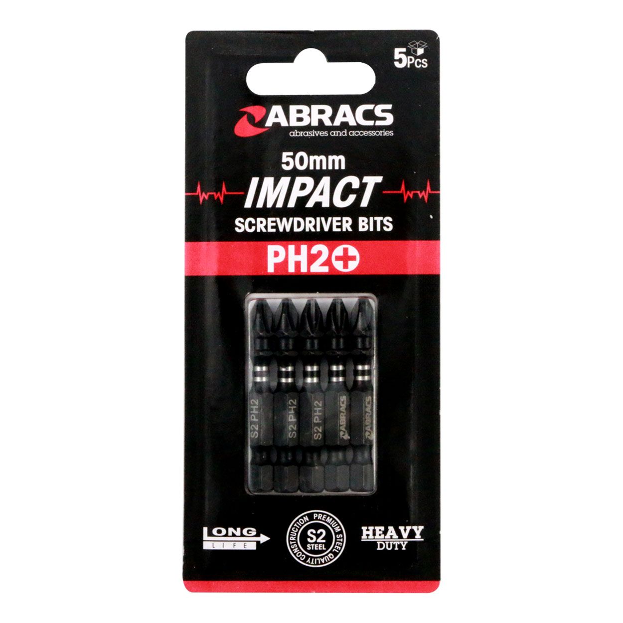 50MM IMPACT SD BIT PH2 5PCS
