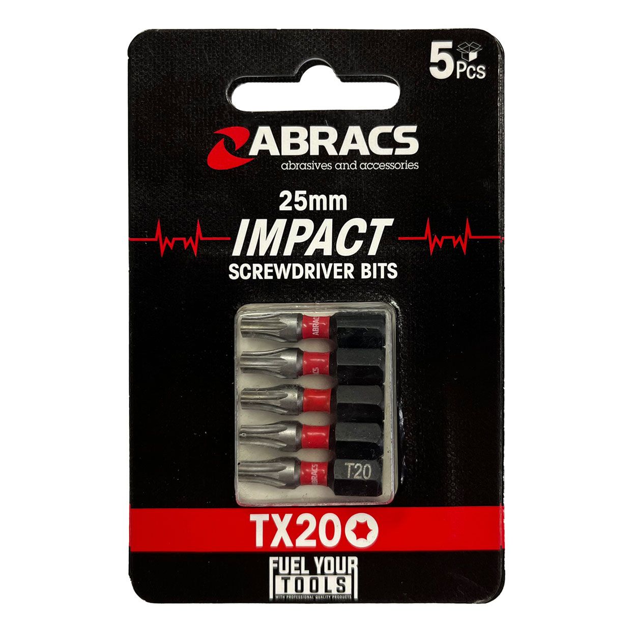 25MM IMPACT SD BIT TX20 5PCS