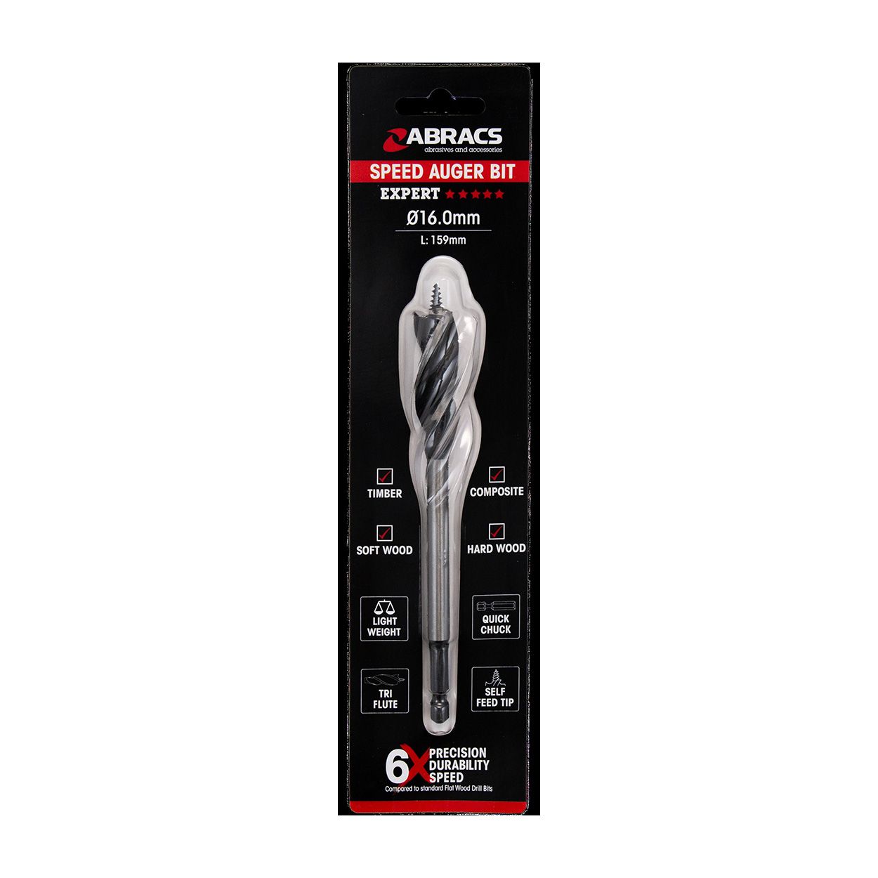 16MM X 159MM SPEED AUGER BIT