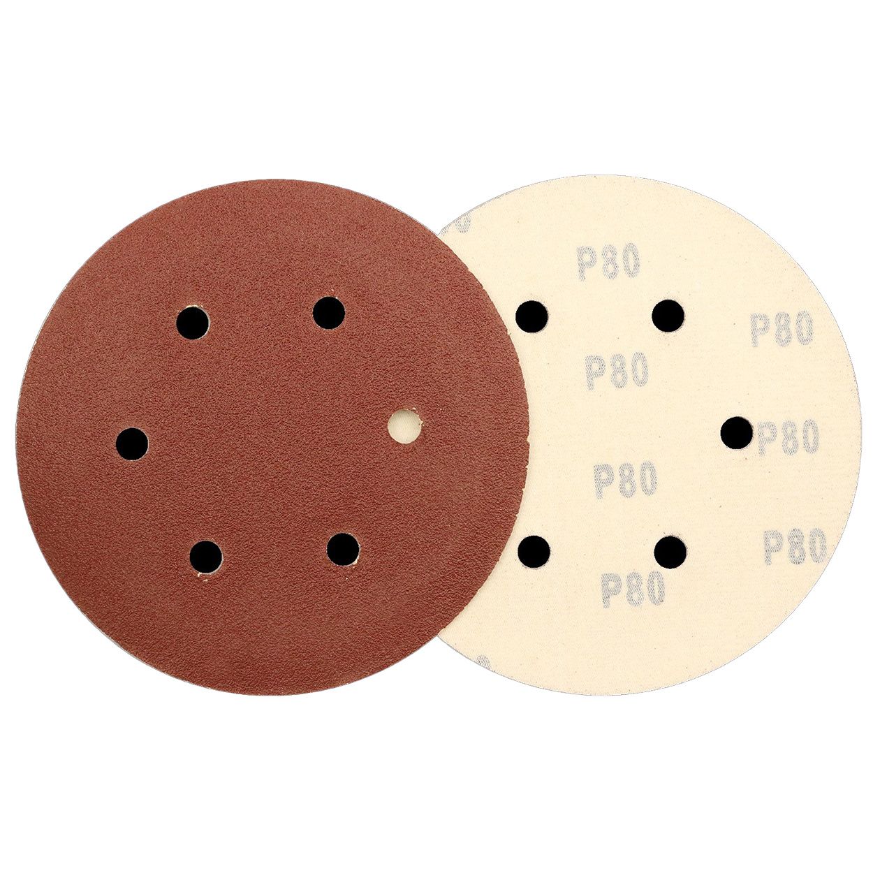 HL DISC 125MM X 80G 8 HOLES 10PK