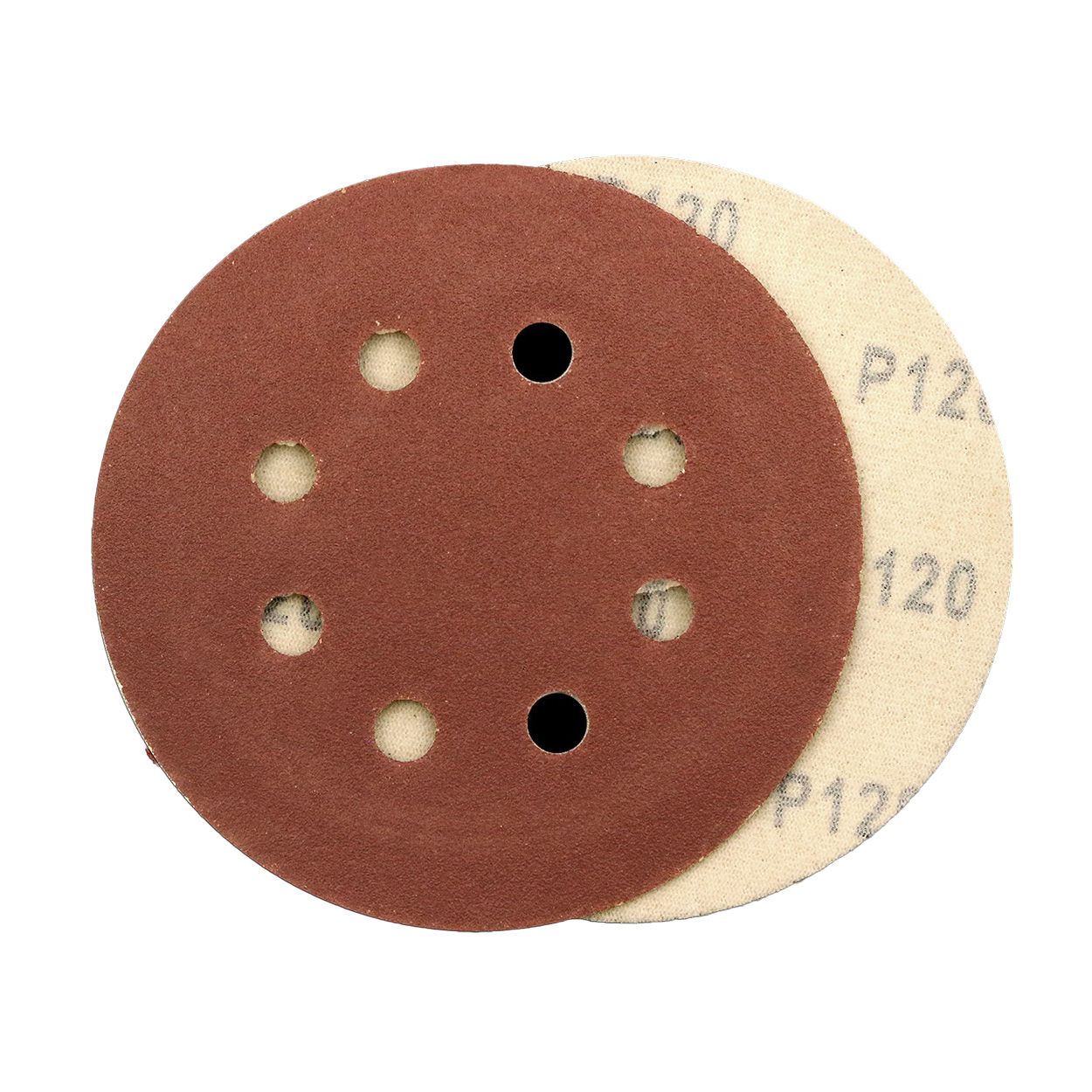 HL DISC 125MM X 120G 8 HOLES 10PK