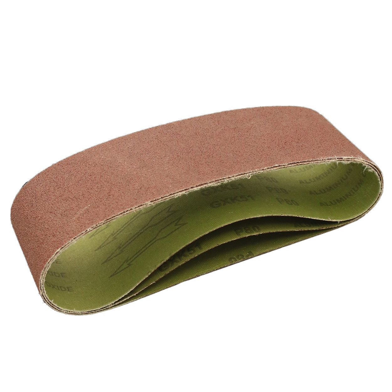 SAND BELT 75MM X 457MM X 80 GRIT 3PK
