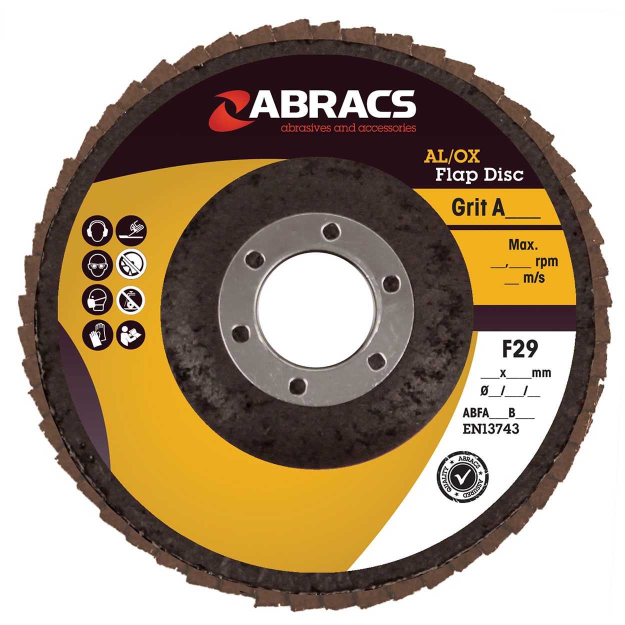 115MM X 22MM X 40G AL OX FLAP DISC