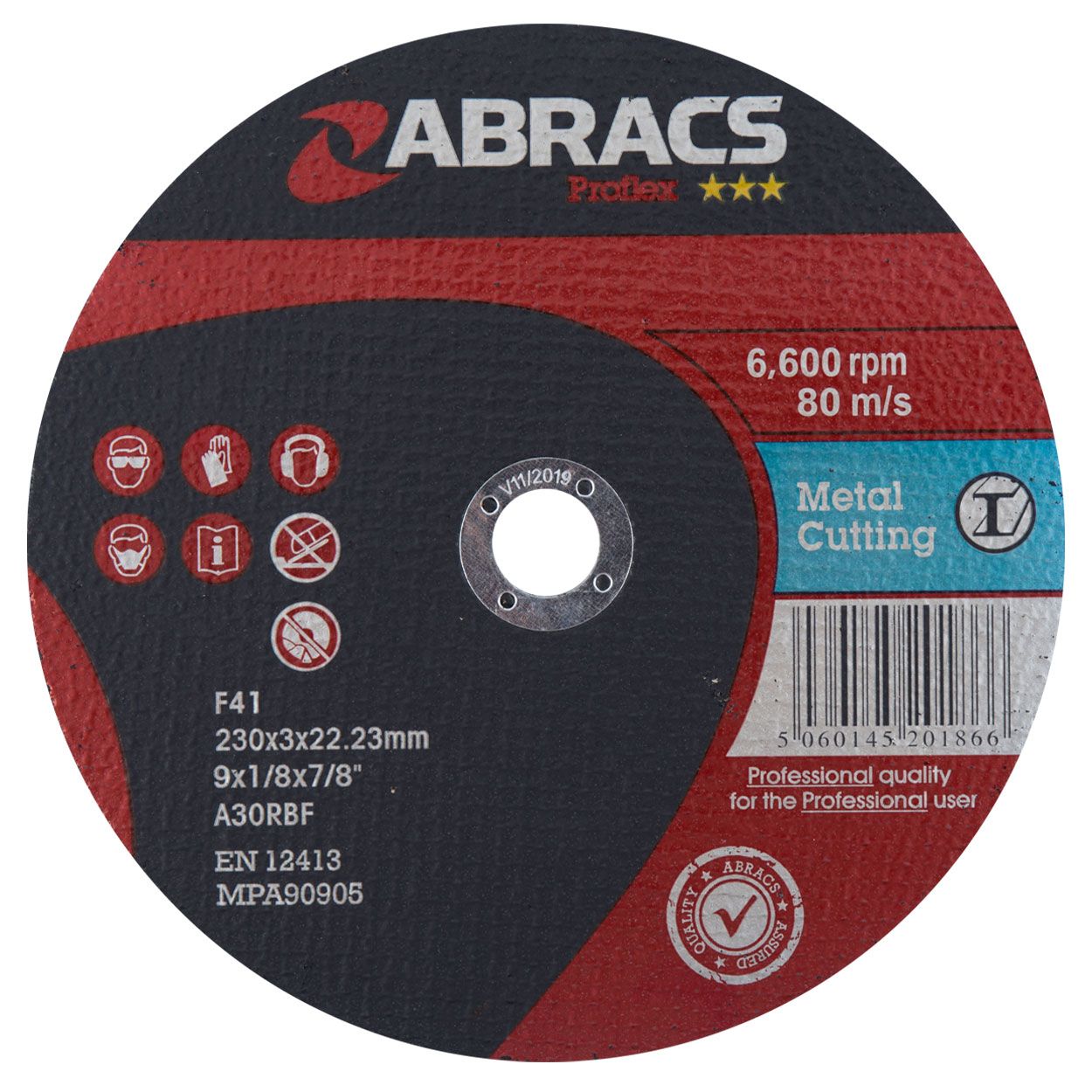 230MM X 3MM X 22MM FLAT METAL CUTTING
