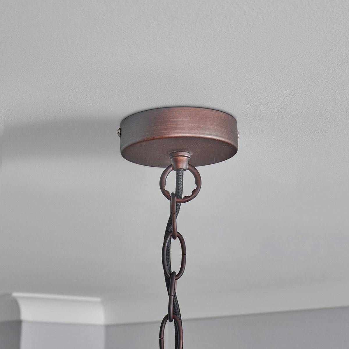 Cage Glass Pendant - Bronze