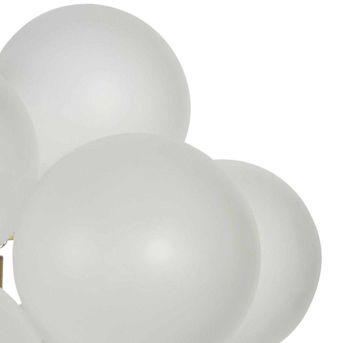 Glass Cloud Pendant Satin Brass