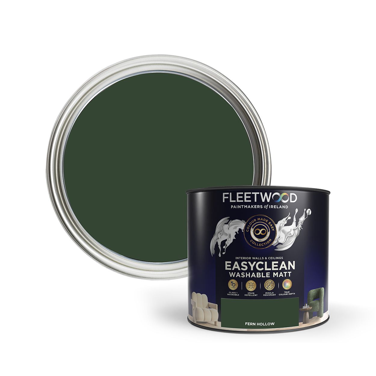 2.5L Fleetwood Easyclean Matt Fern Hallow