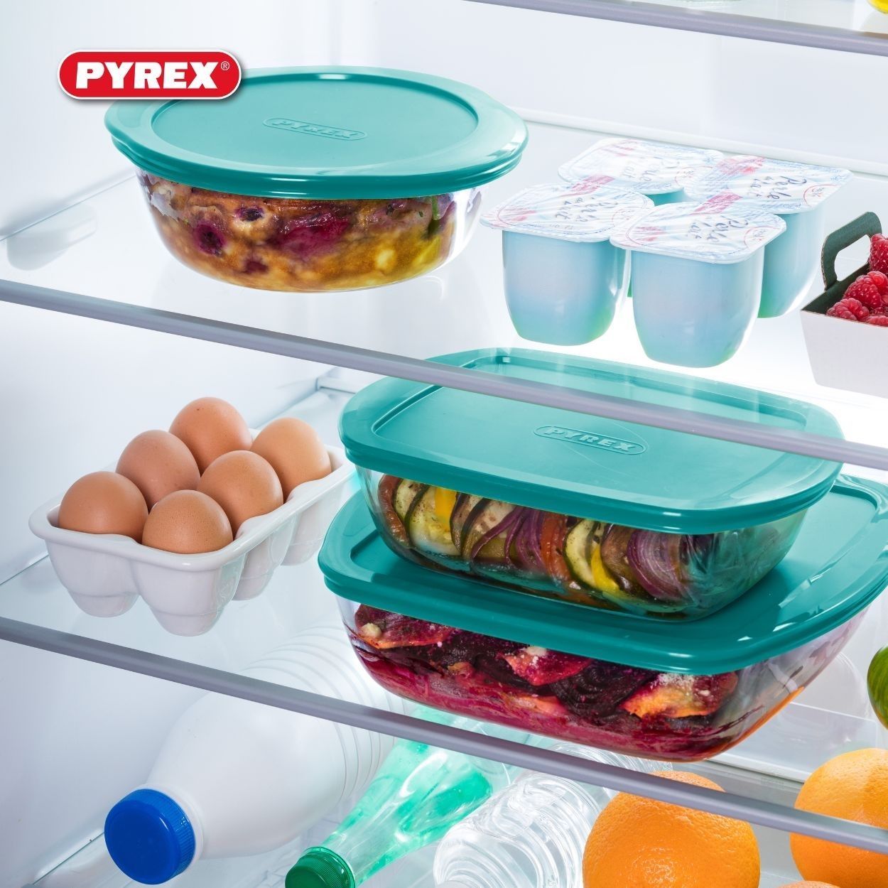 Pyrex Cook & Store Rectangle Dish with Lid 400ml