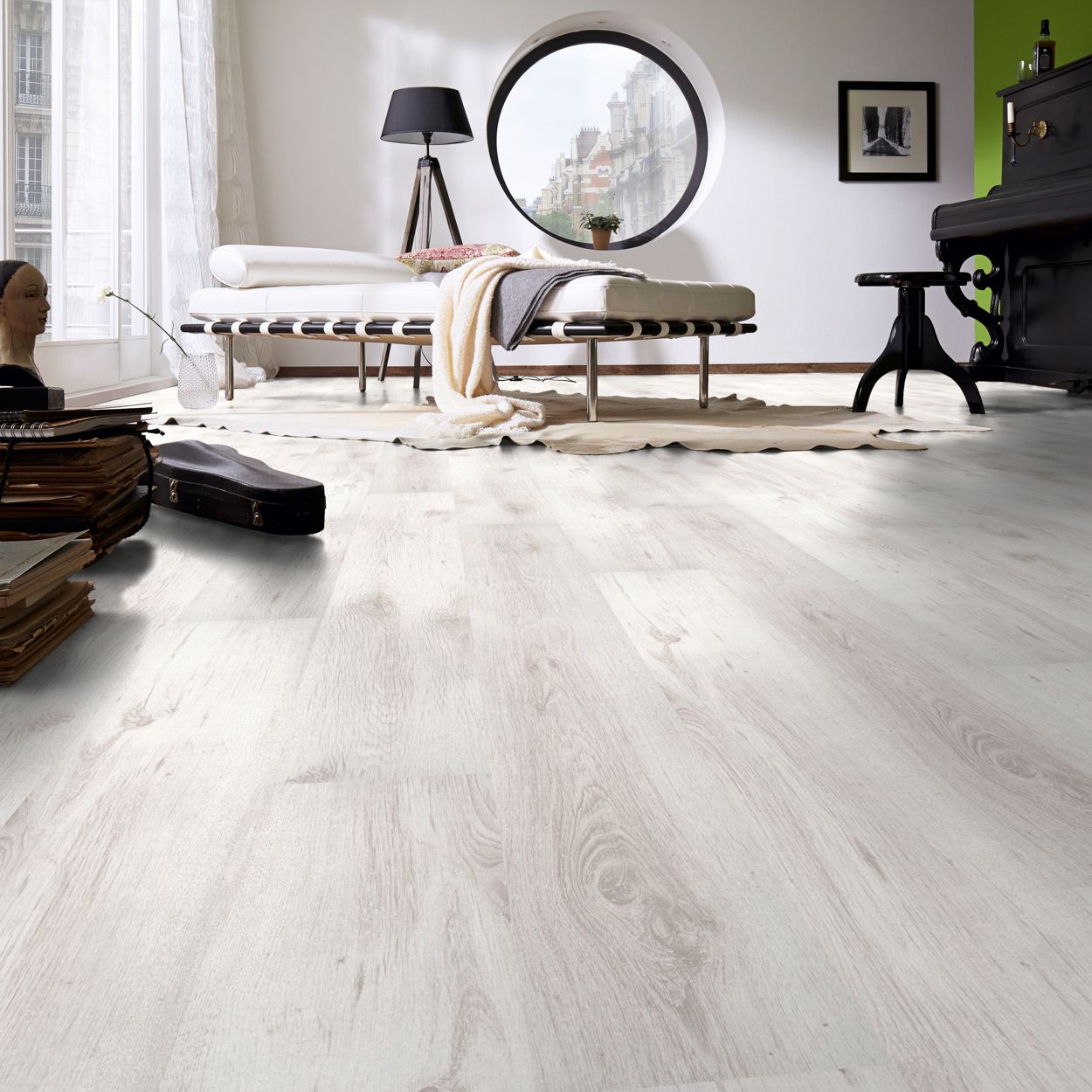 8mm Express Floor Atlas Oak White 4V 2.13sqm