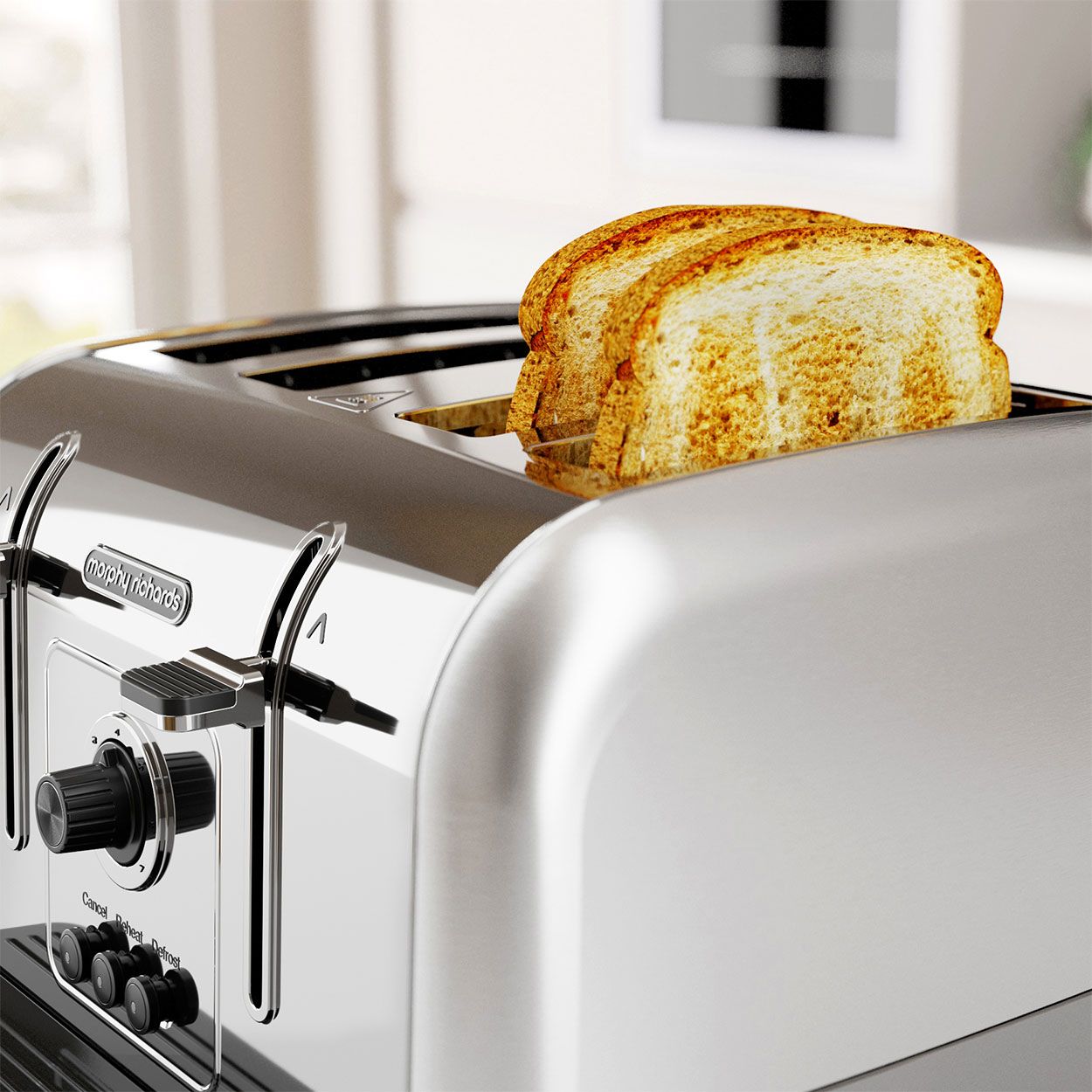 Morphy Richards Venture 4 Slice Toaster Stainless Steel