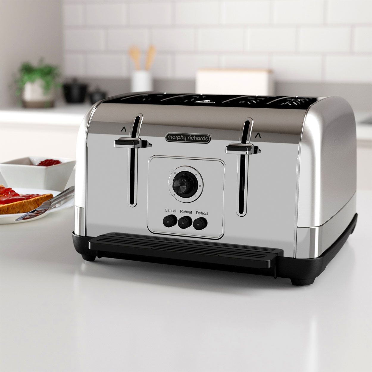 Morphy Richards Venture 4 Slice Toaster Stainless Steel
