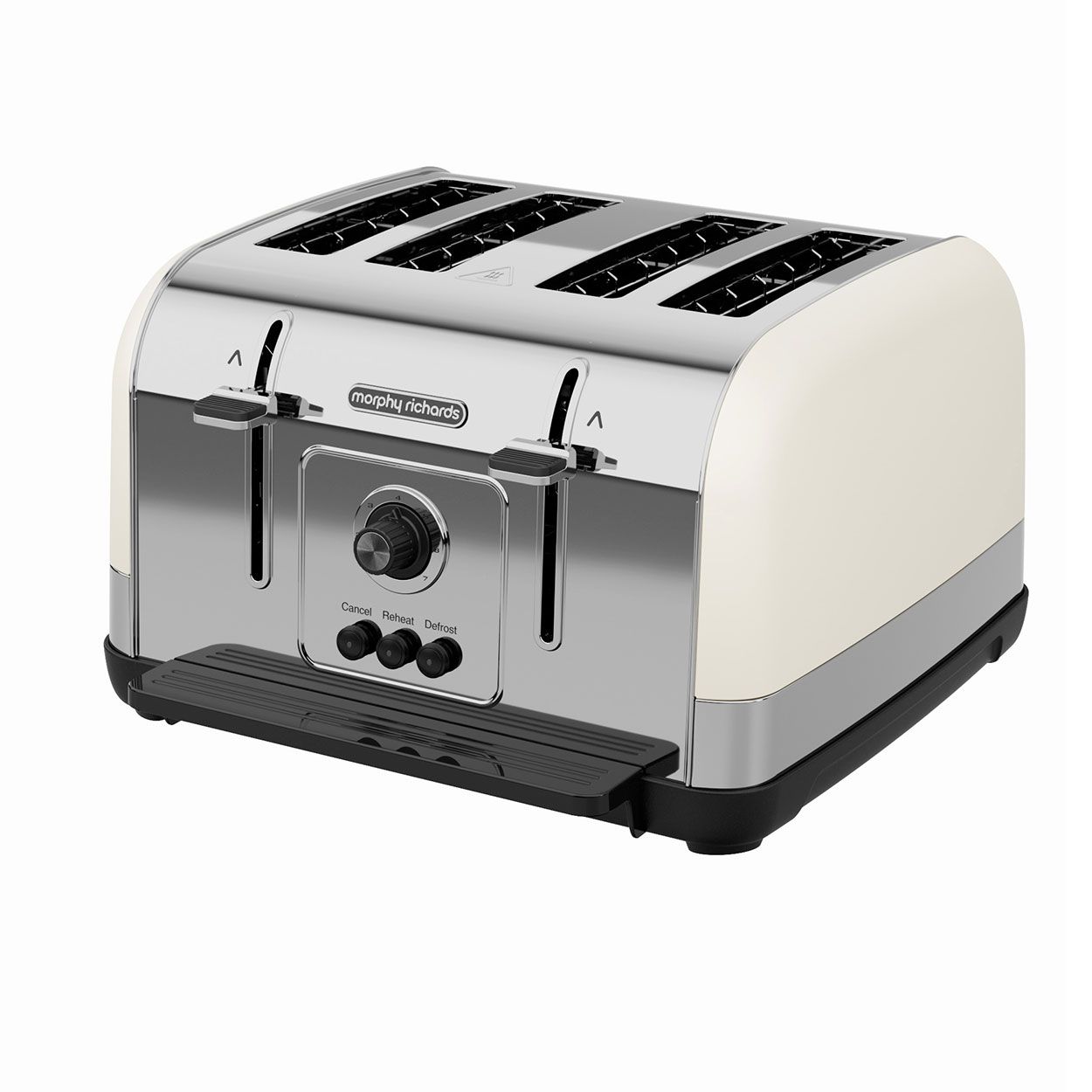 Morphy Richards Venture 4 Slice Toaster Stainless Steel Cream