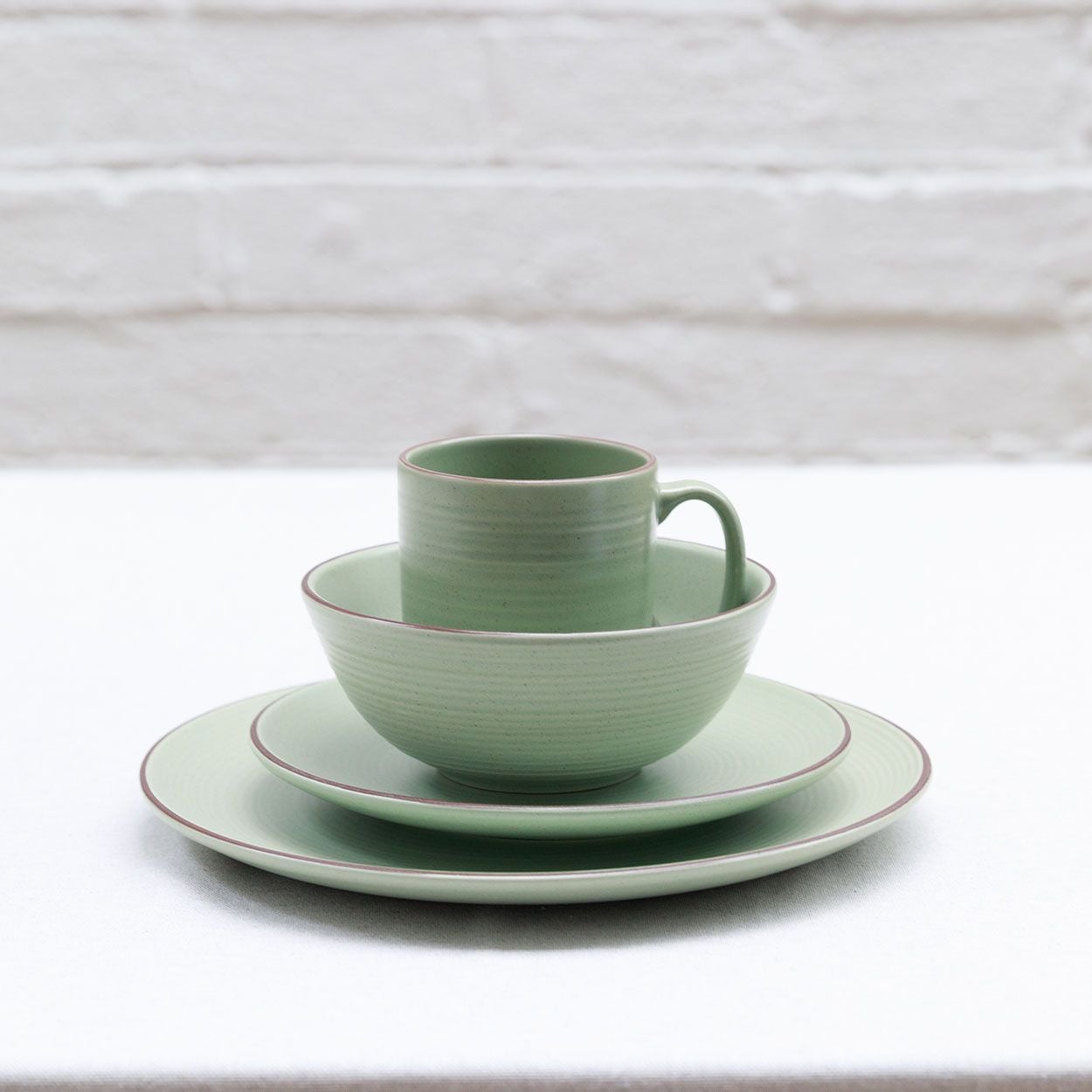 Green Ripple Side Plate