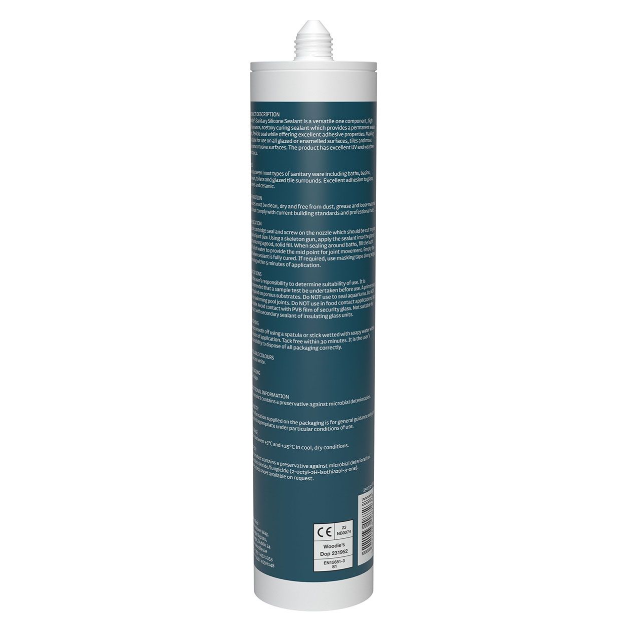Woodie's Sanitary Silicone White 280Ml