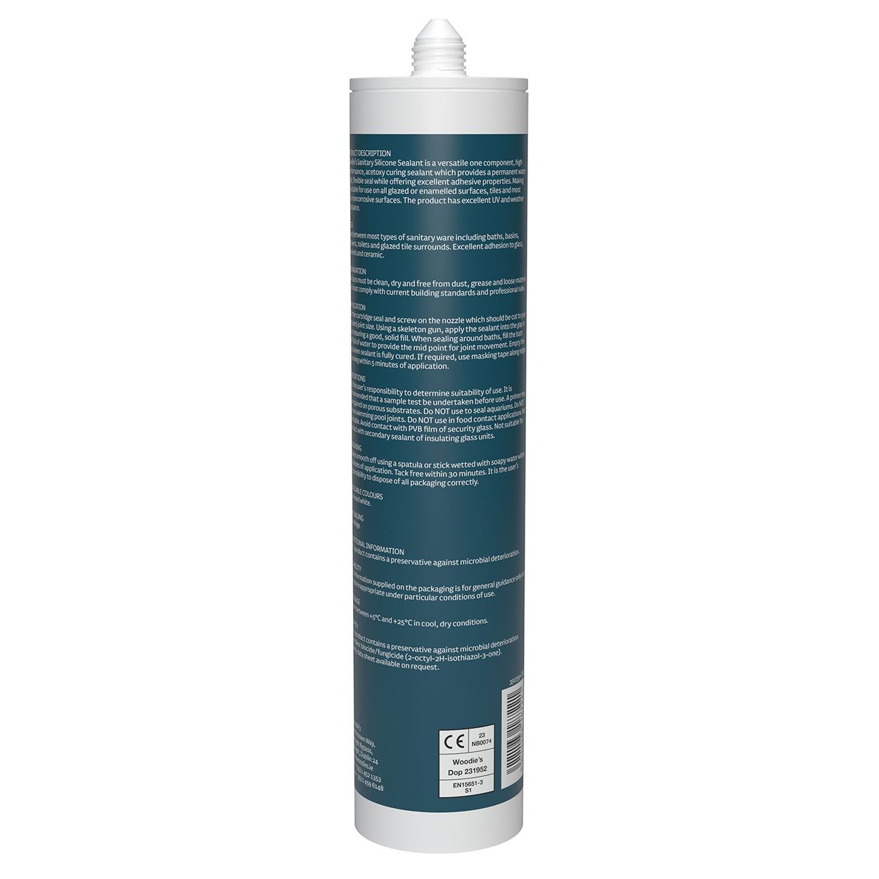 Woodie's Sanitary Silicone Clear 280Ml