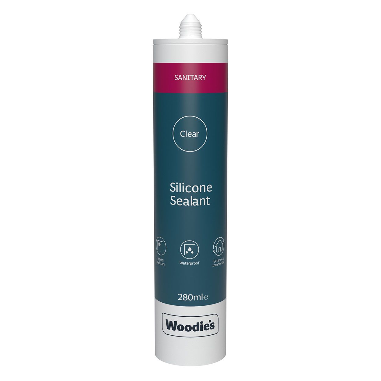 Woodie's Sanitary Silicone Clear 280Ml