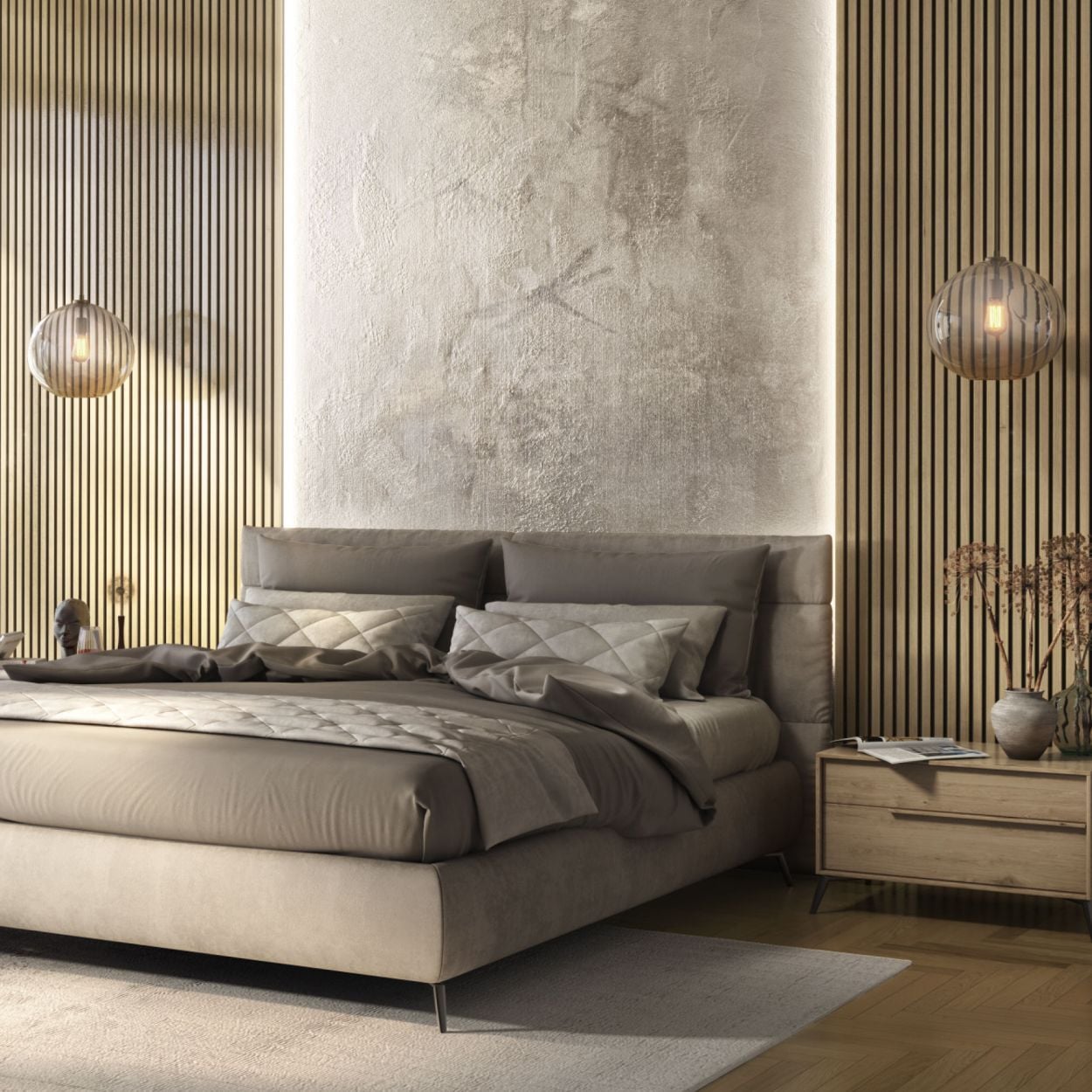 Light Oak Acoustic Wall Panel 2.4m x 600mm