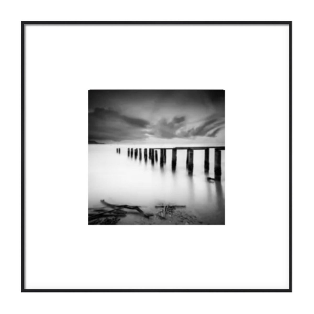 Black Aluminum Art 4 Scenery Picture -50cm x 50cm