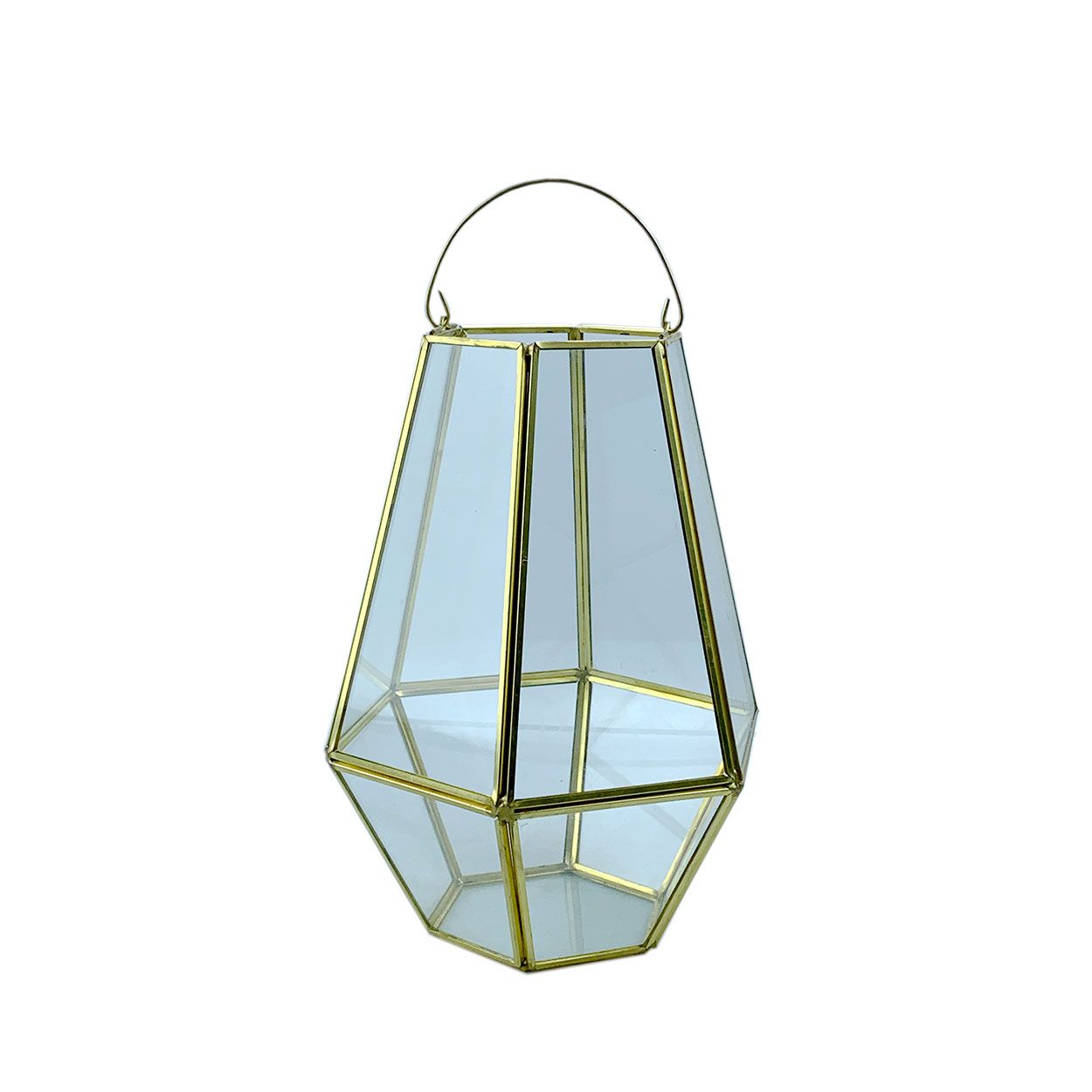 Metal Candle Holder With Glass