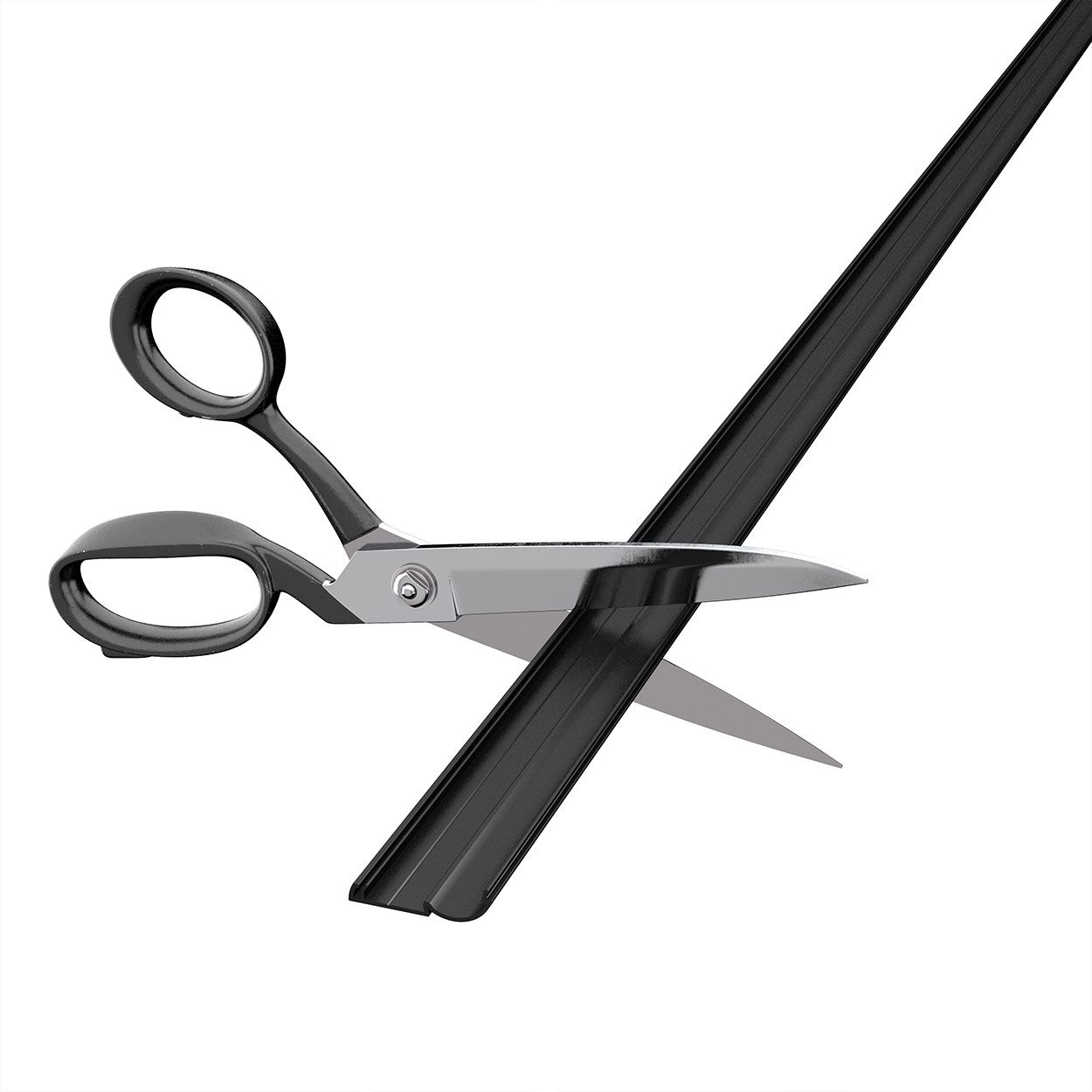 D-Line 2M Length Trunking 16X08 Half Round - Black