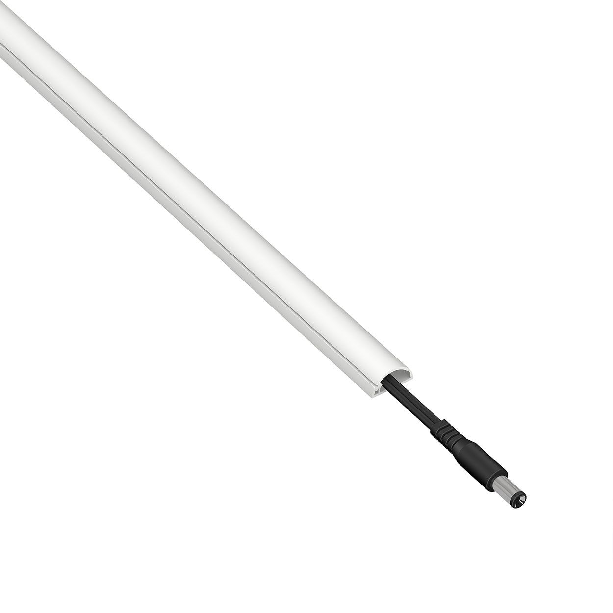 D-Line 2M Length Trunking 16X08 Half Round - White