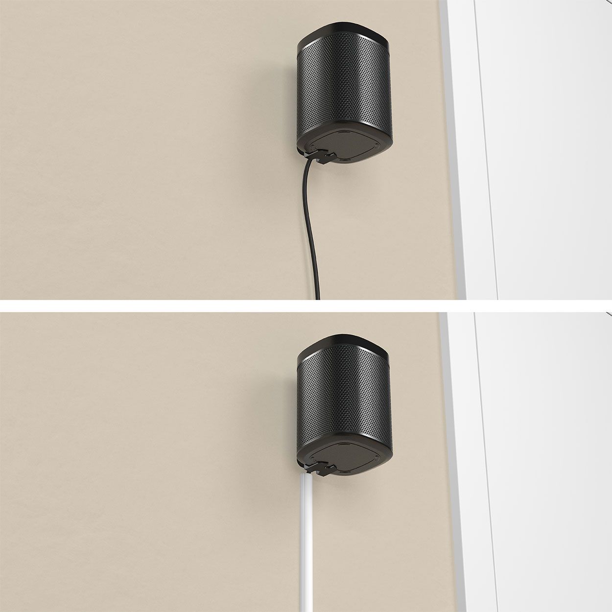 D-Line 2M Length Trunking 16X08 Half Round - White