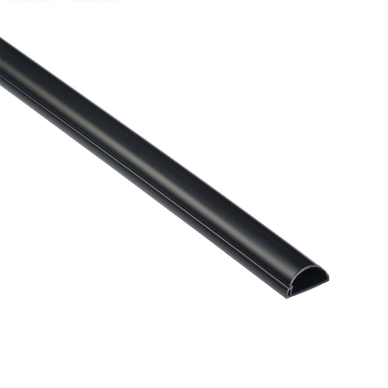 D-Line 2M Length Trunking 20X10 Half Round - Black