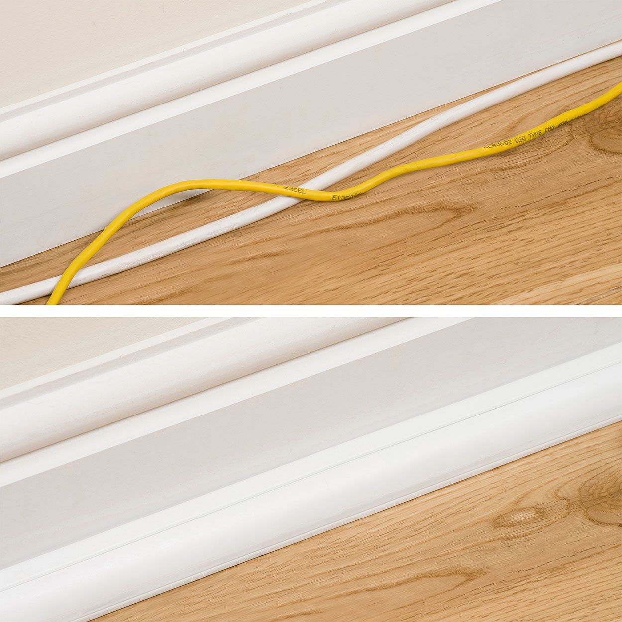 D-Line 2M Length Trunking 22X22 1/4 Round - White