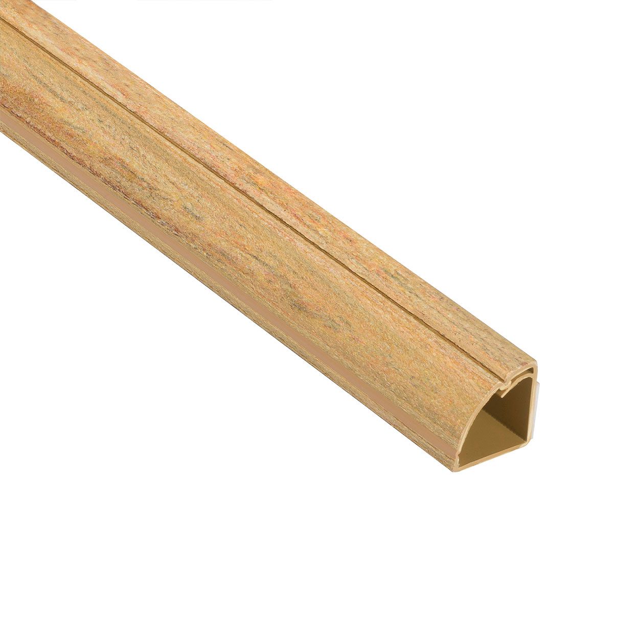 D-Line 2M Trunking 22X22 1/4 Round-Wood Effect