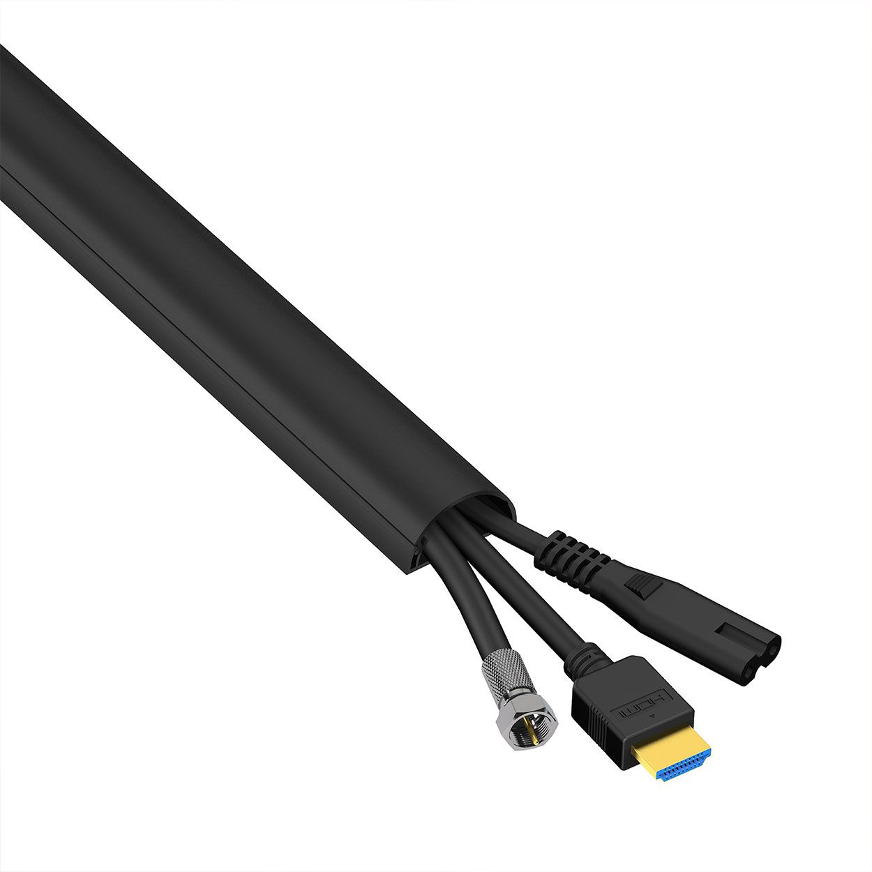 D-Line 2M Trunking 30X15 1/2 Round-Black