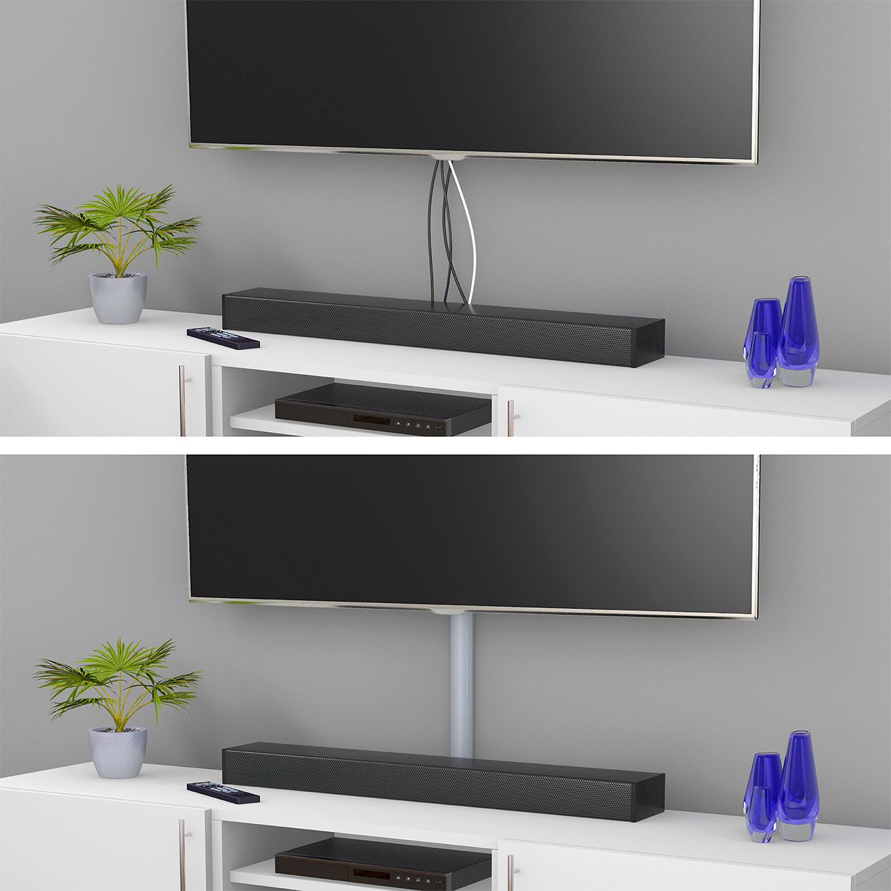 D-Line 1M Length Trunking 50X25 - Silver Effect