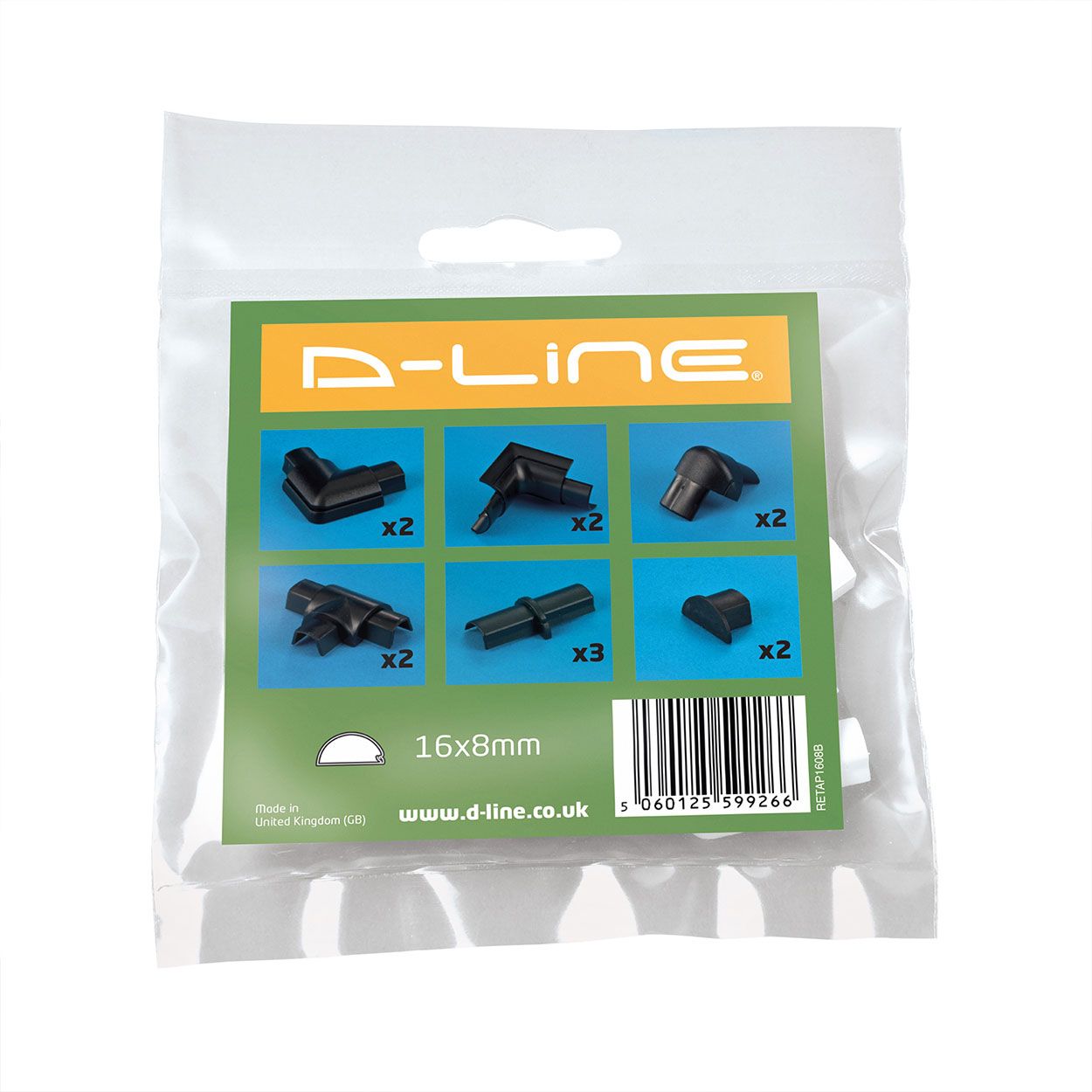 D-Line Accessory Pack 16X08 - Black