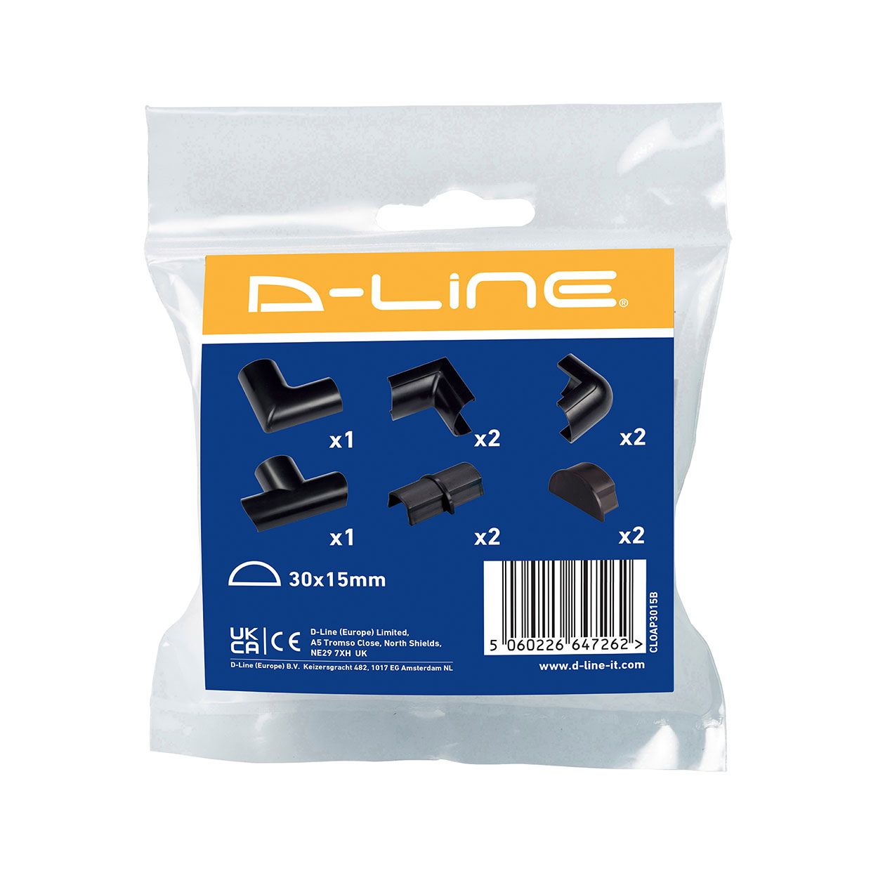 D-Line Clip-Over Accessory Multipack 30X15 - Black