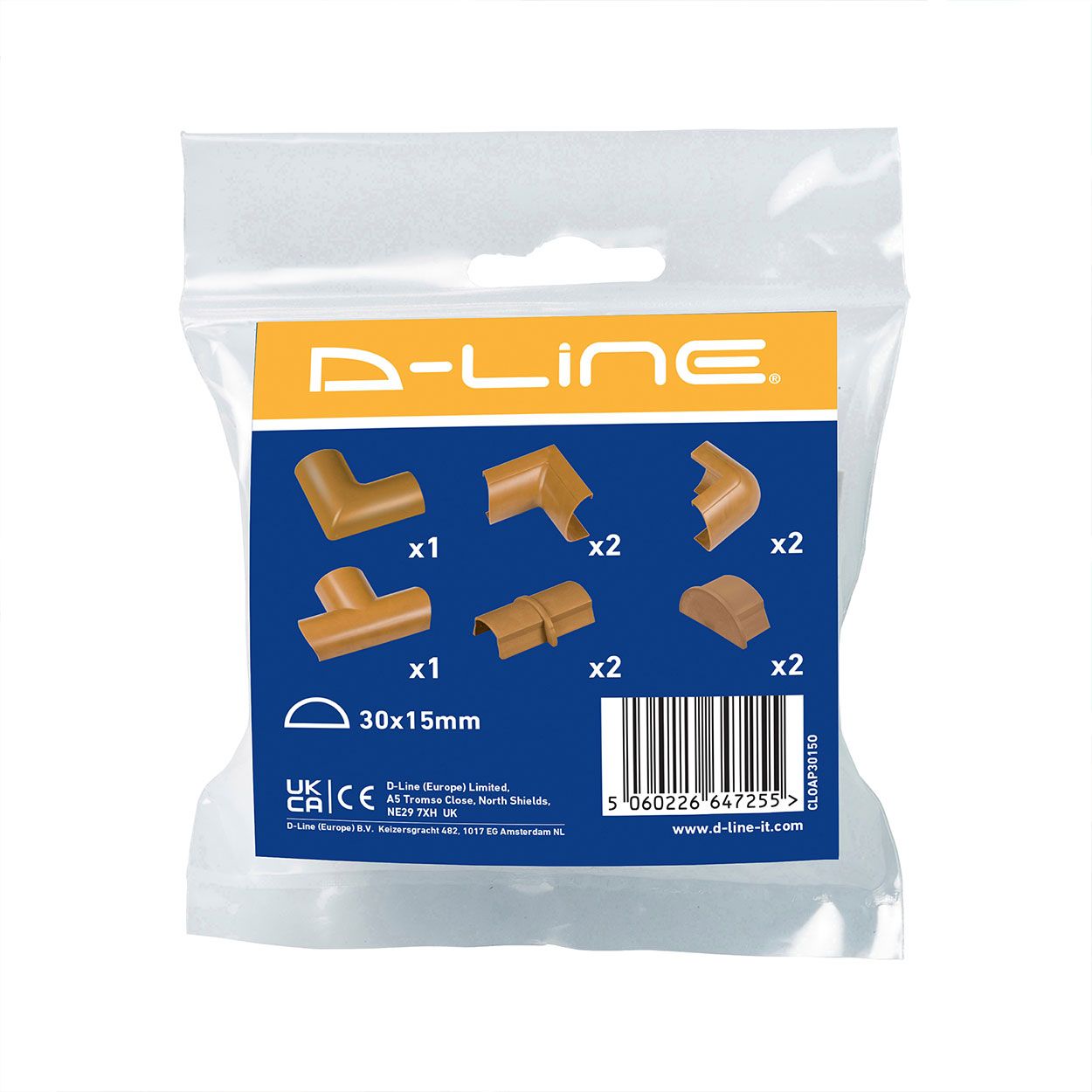 D-Line Clip-Over Accessory Pack 30/15-Wood Effect