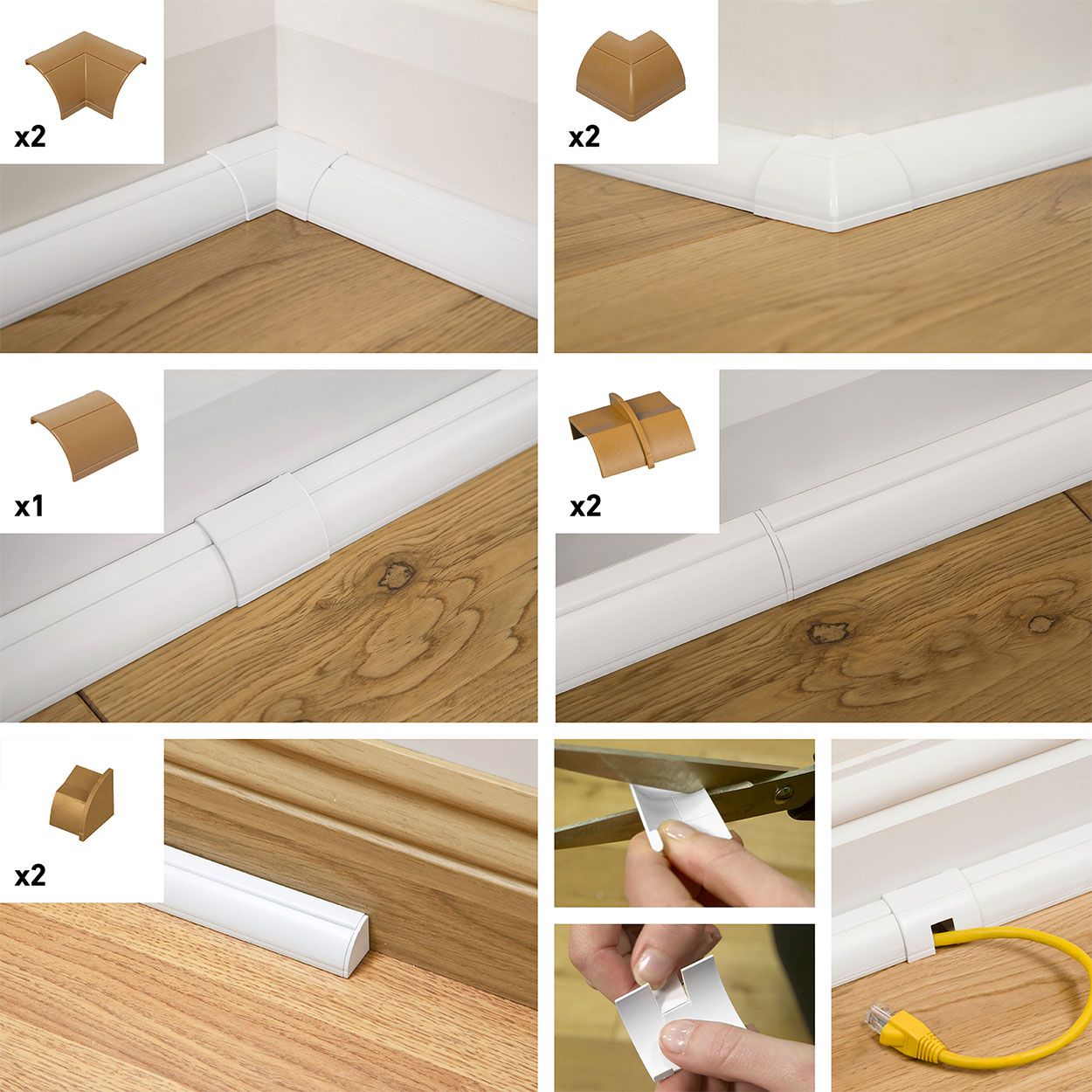 D-Line Clip-Over Accessory Pack 22/22-Wood Effect