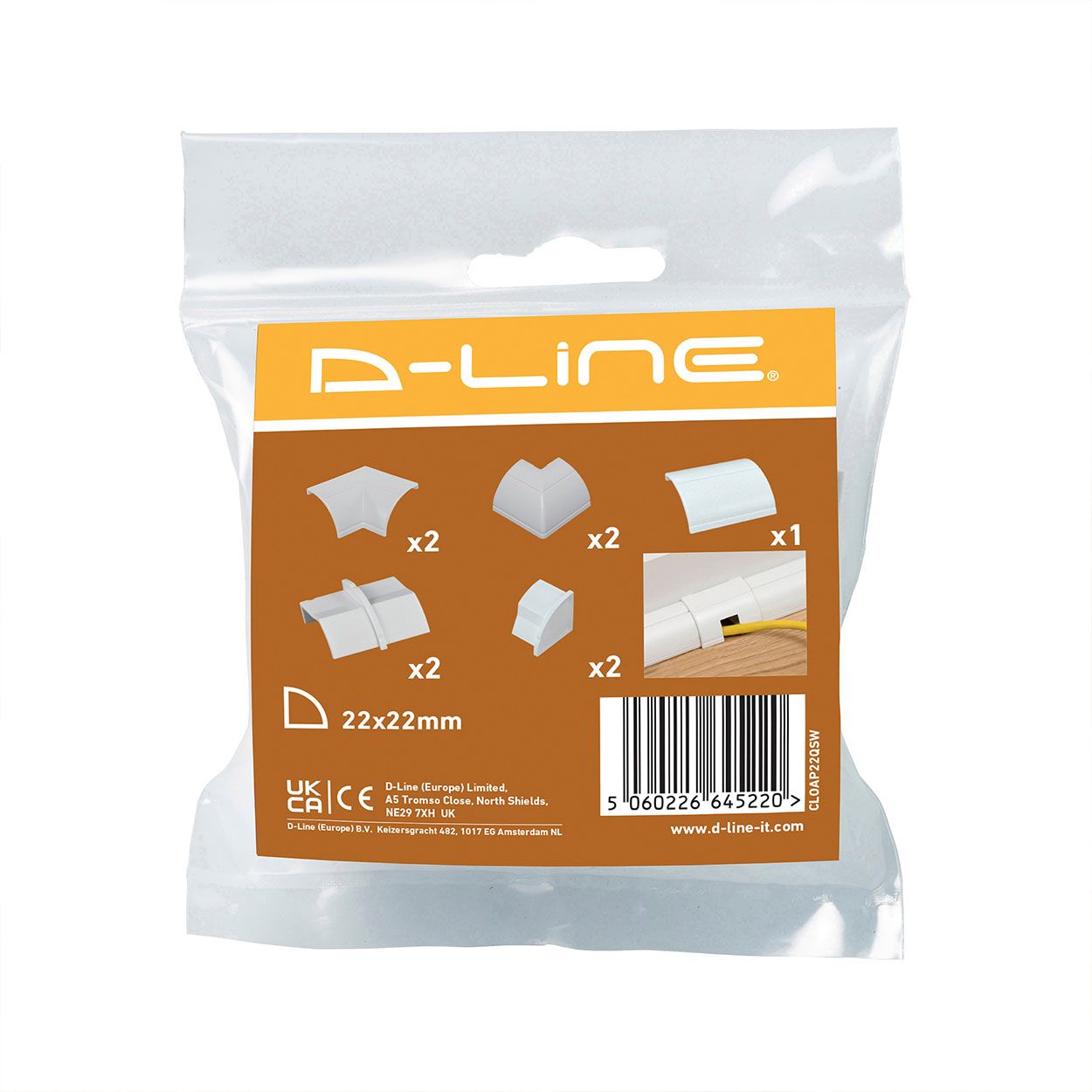 D-Line Clip-Over Accessory Pack 22/22 White
