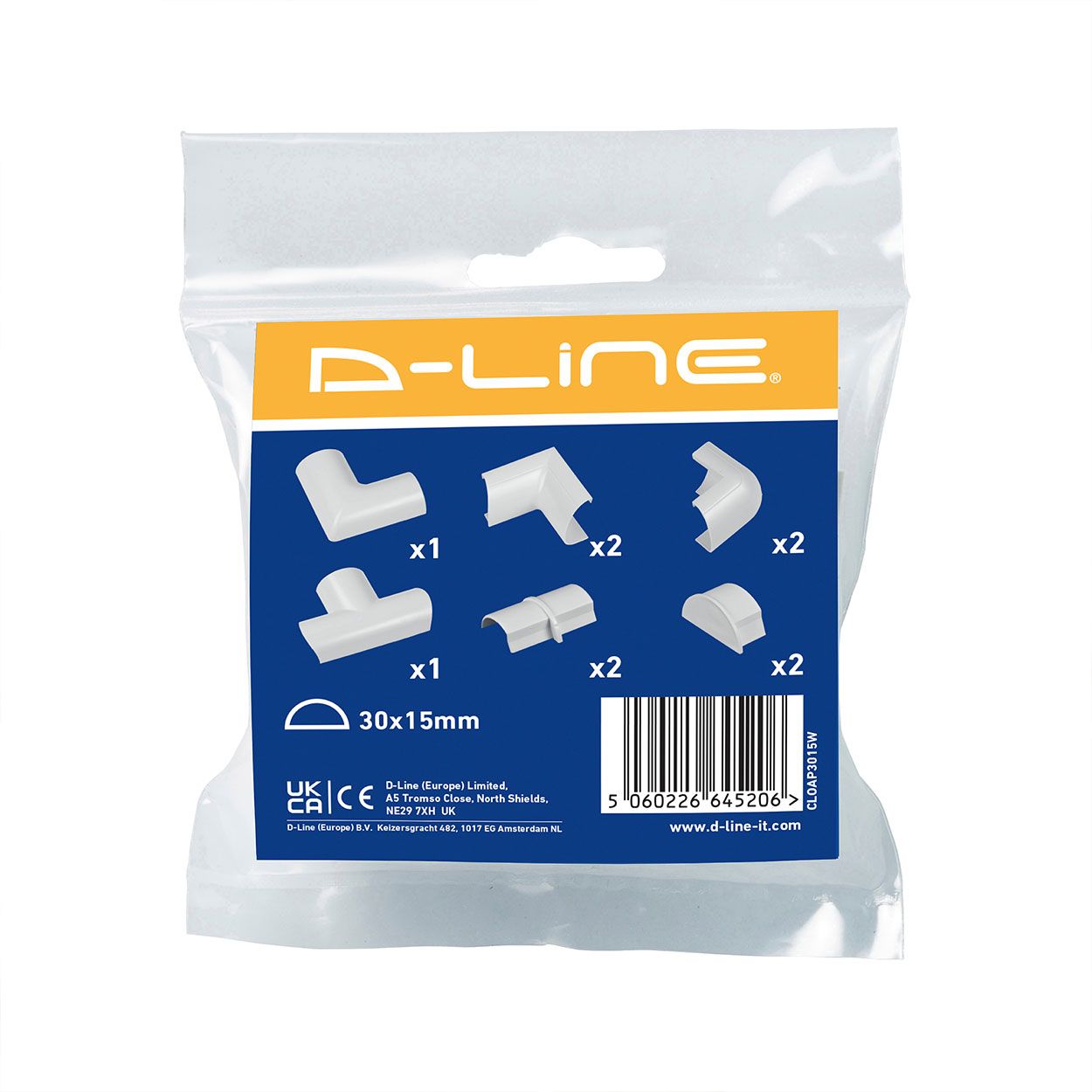D-Line Clip-Over Accessory Pack 30/15 - White