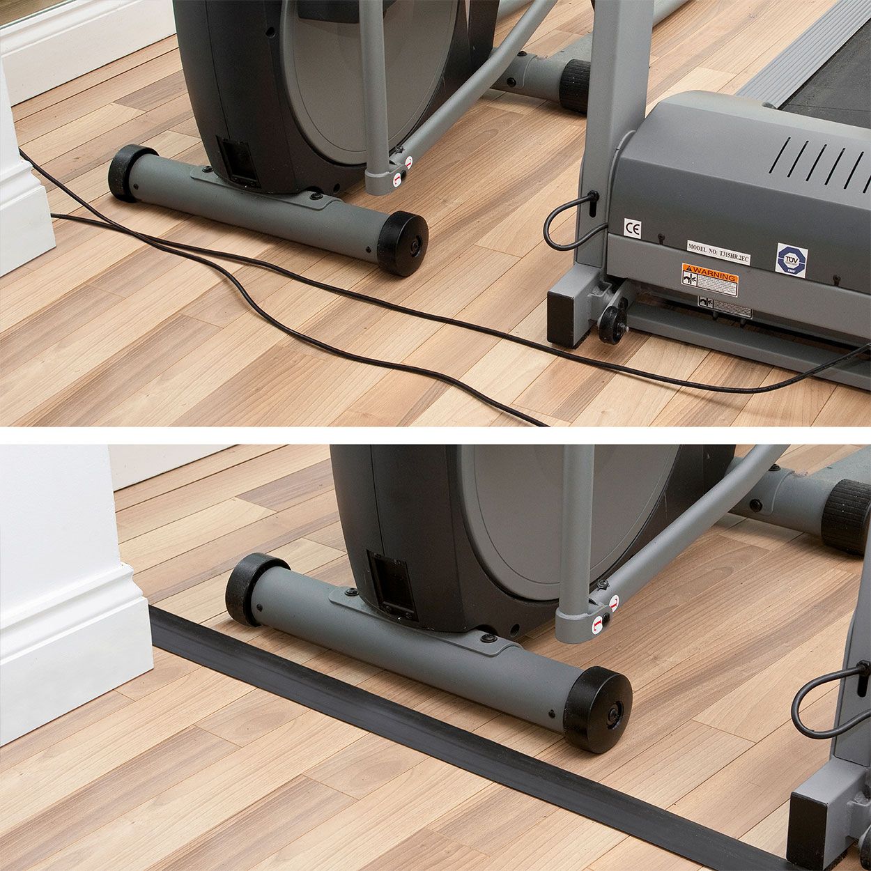 D-Line Floor Cable Cover 1.8M Grey