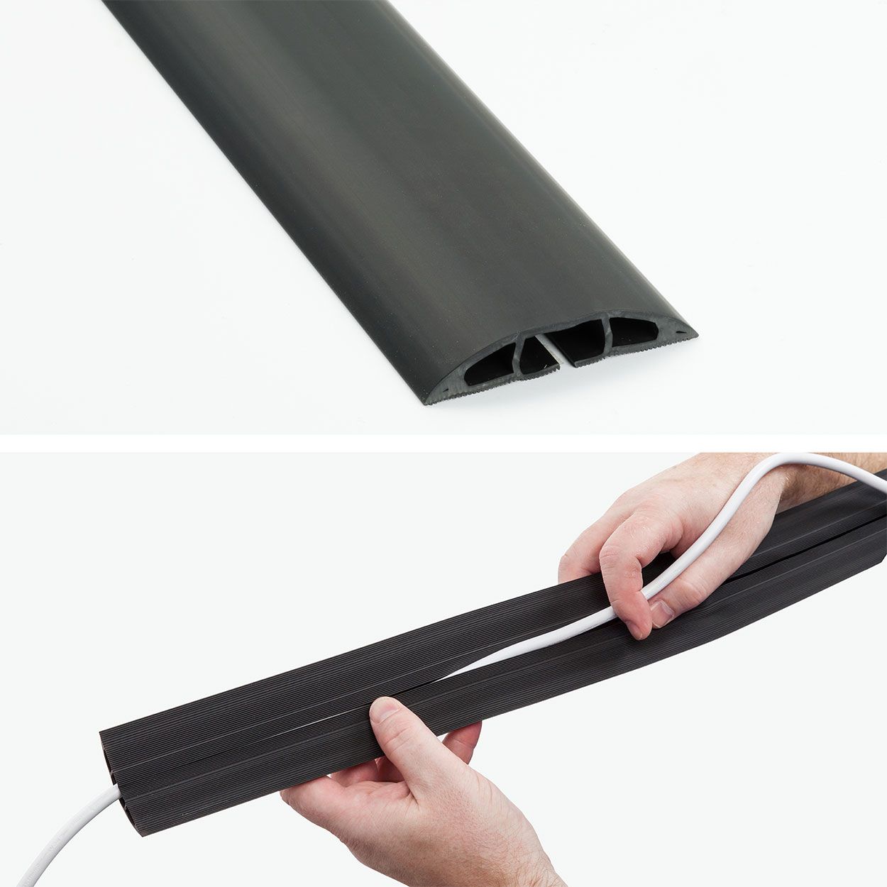 D-Line Floor Cable Cover 1.8M Grey