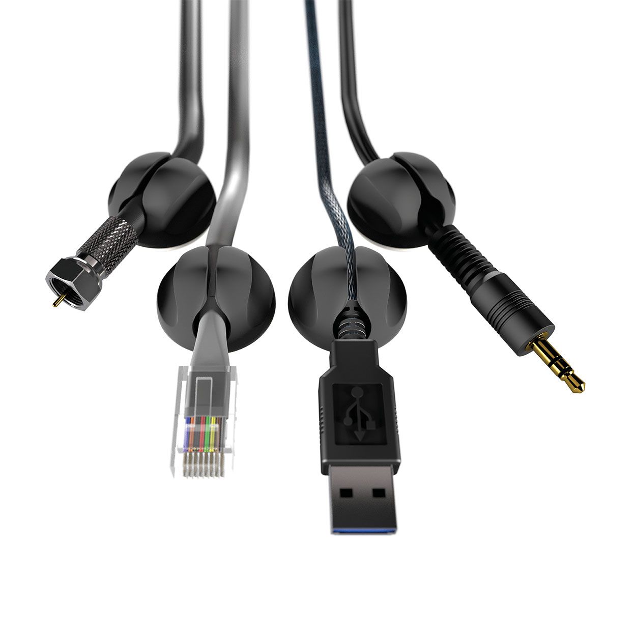 D-Line Cable Tidy Bases (Pack Of 6)