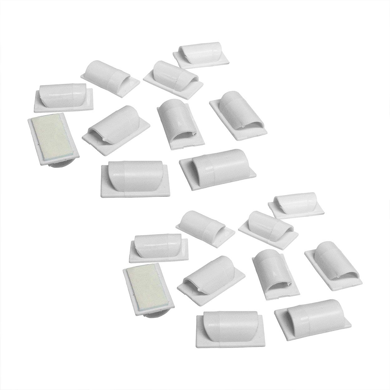 D-Line Cable Tidy Clips - White (Pack Of 6)